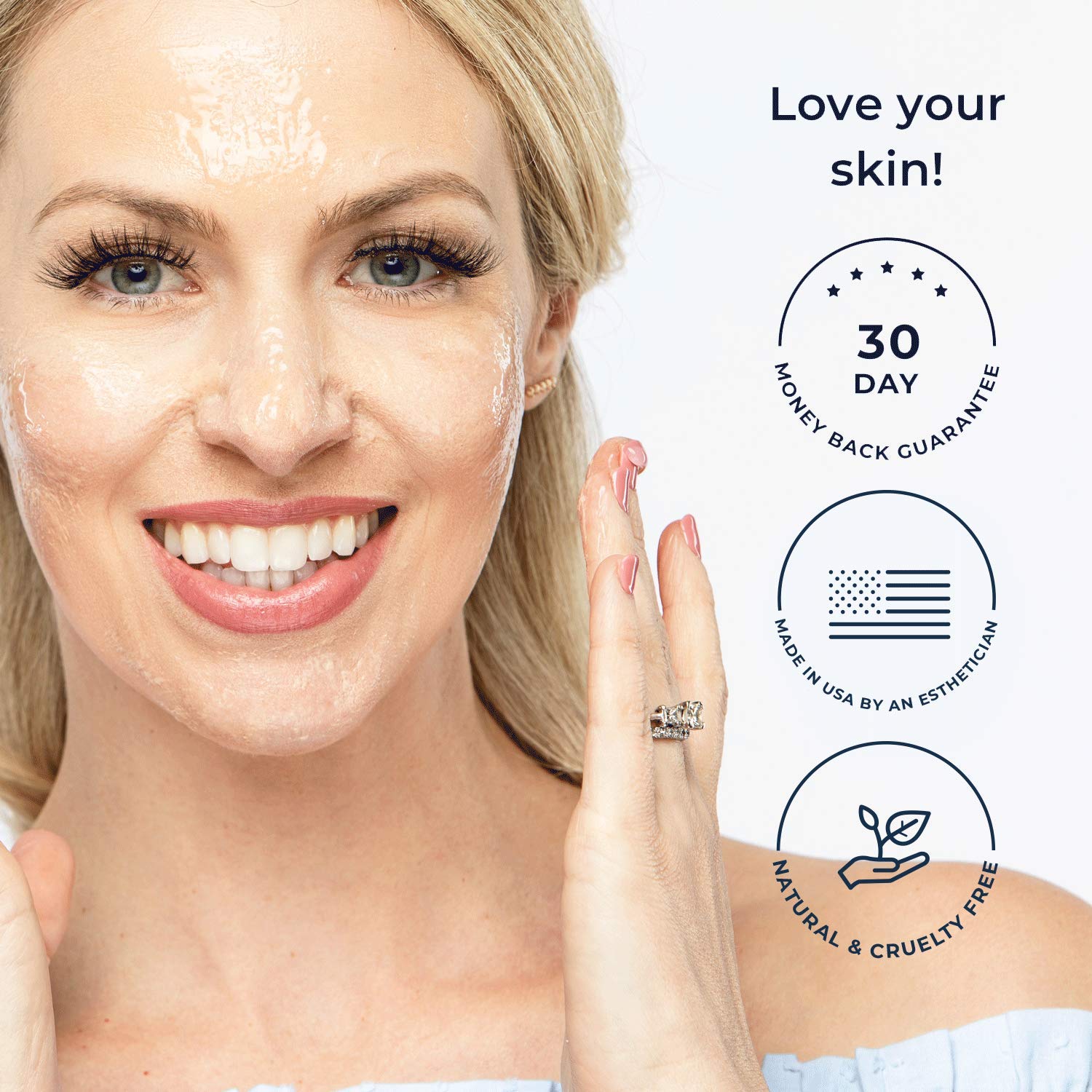 Alana Mitchell Máscara facial de colágeno antienvejecimiento, mascarilla facial para reducir arrugas y líneas finas, mascarillas hidratantes,
