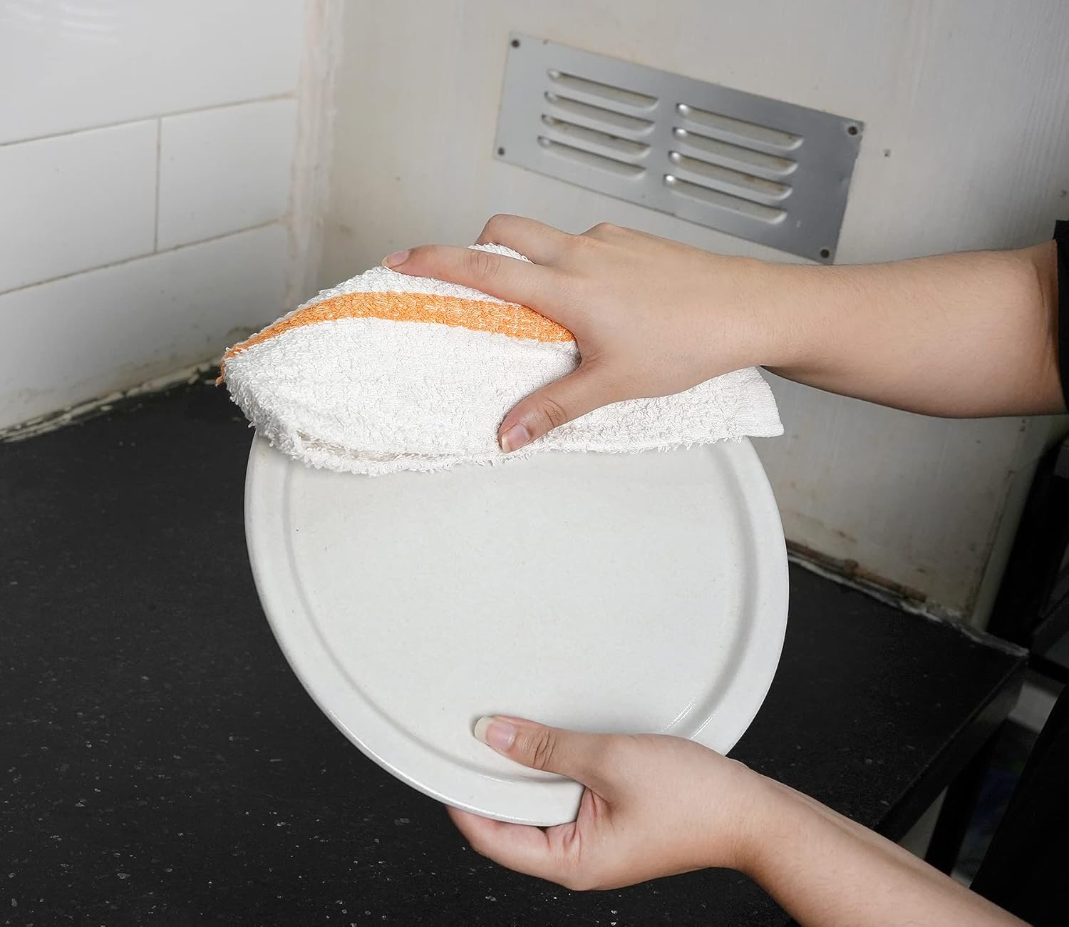 STF Linen Bar Mops – Juego de 36 toallas de cocina de 16 x 19 pulgadas, multiusos, para el hogar, restaurante y limpieza, juego de paños absorbentes