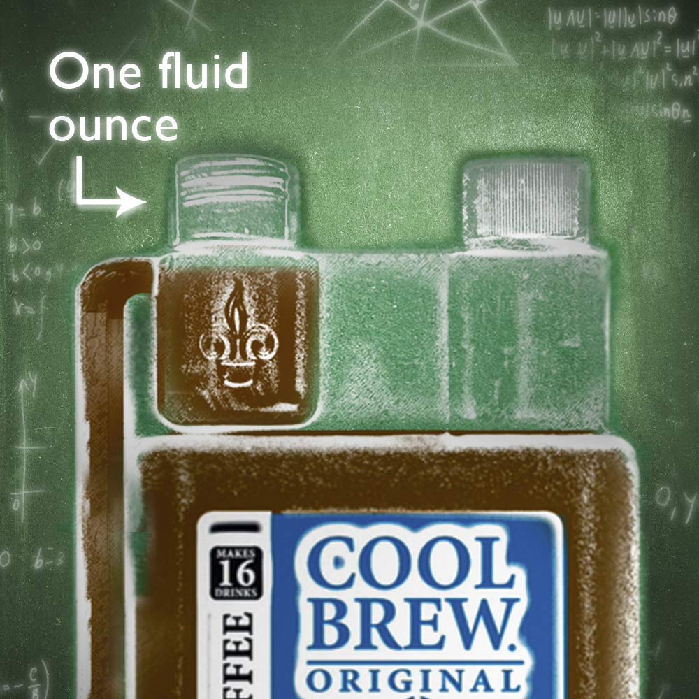 CoolBrew Concentrado líquido frío fresco  tostado oscuro, granos de arábica gourmet, para café helado o caliente, sin azúcar, sin conservantes
