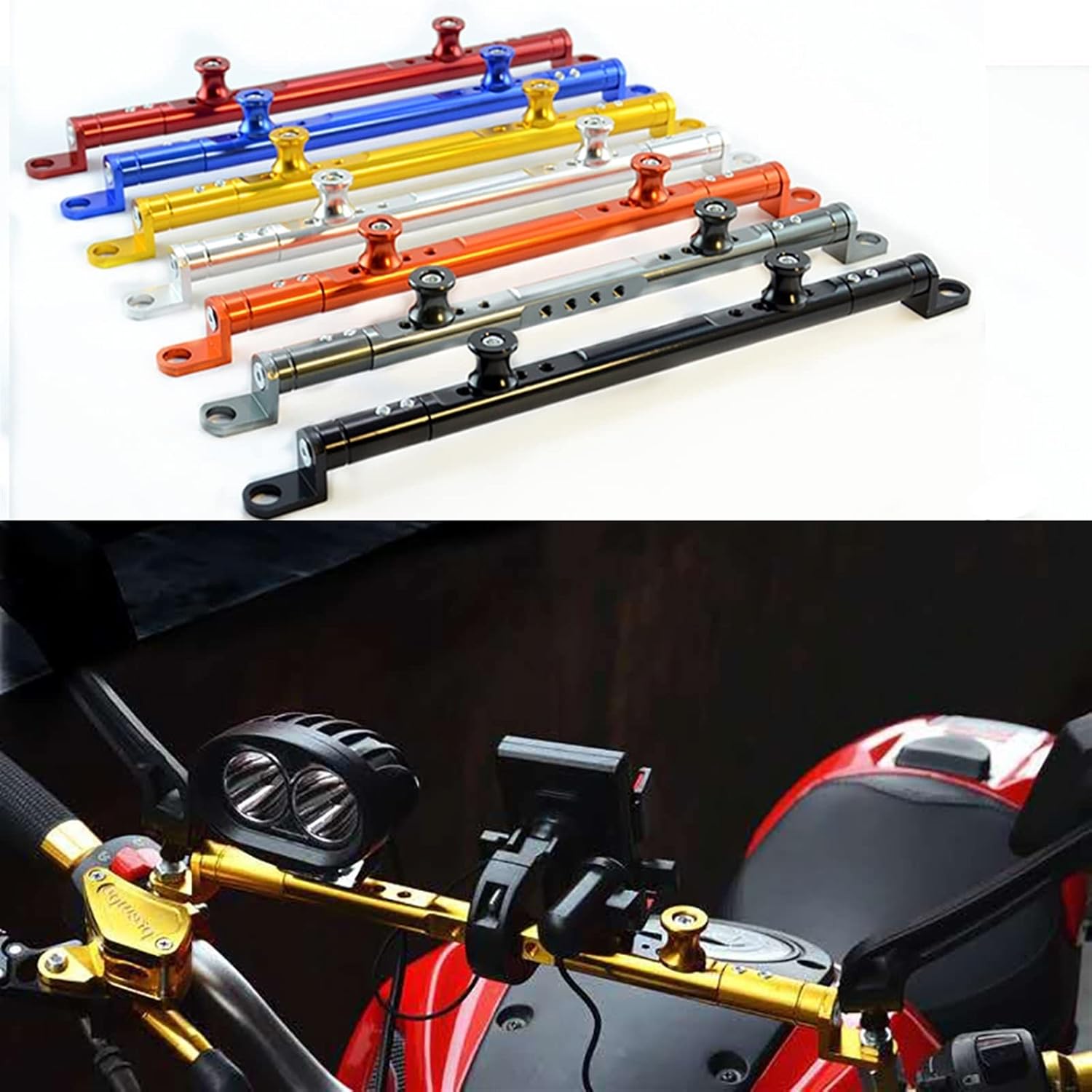 KNOXC Para Benelli TRK 502 502X 251 BN302 LEONCINO 250 500 – Maneta de equilibrio para palanca de equilibrio de motocicleta (color azul, tamaño 1)