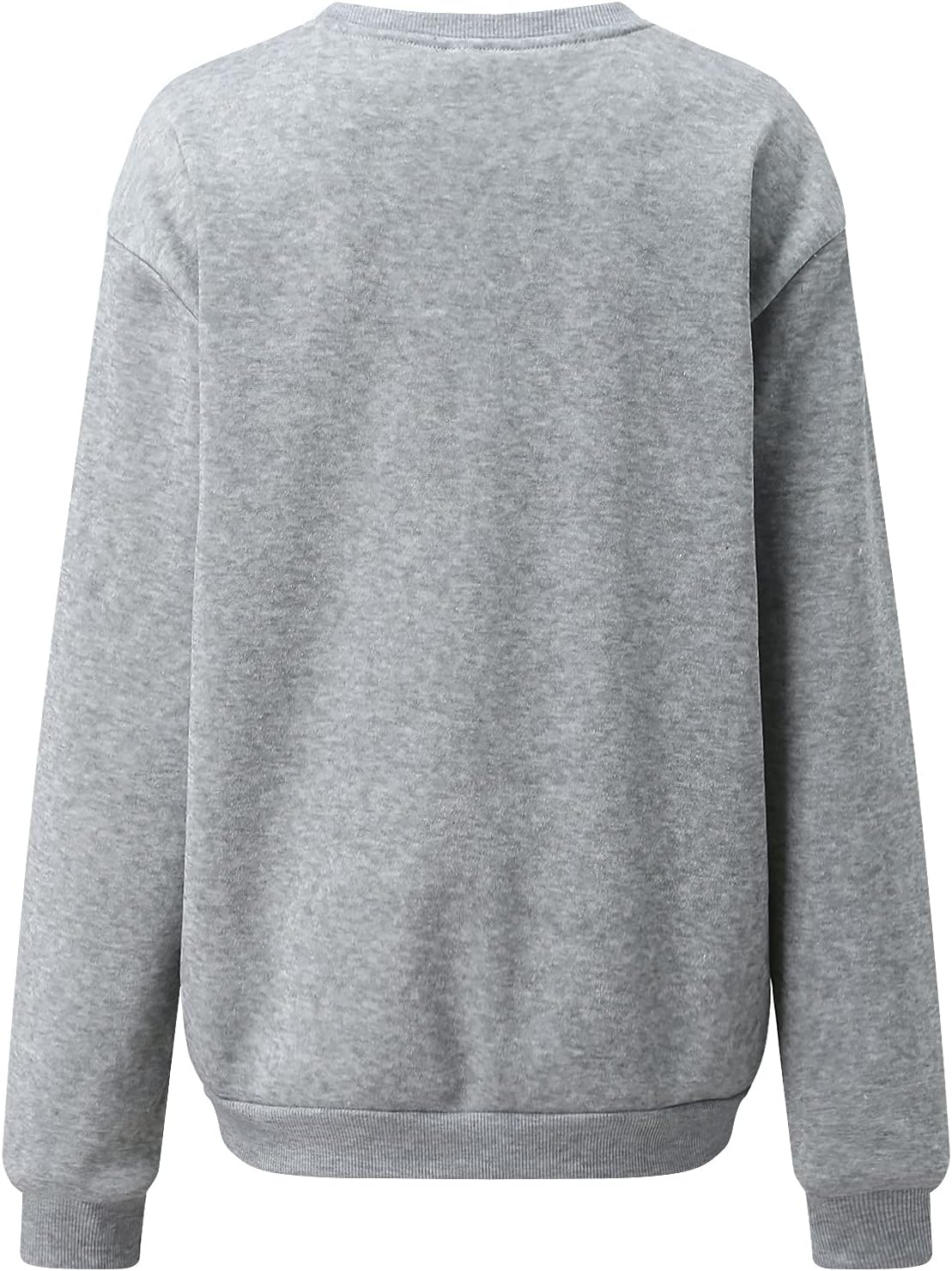 SNKSDGM Sudadera de manga larga con estampado navideño para mujer, cuello redondo, novedad