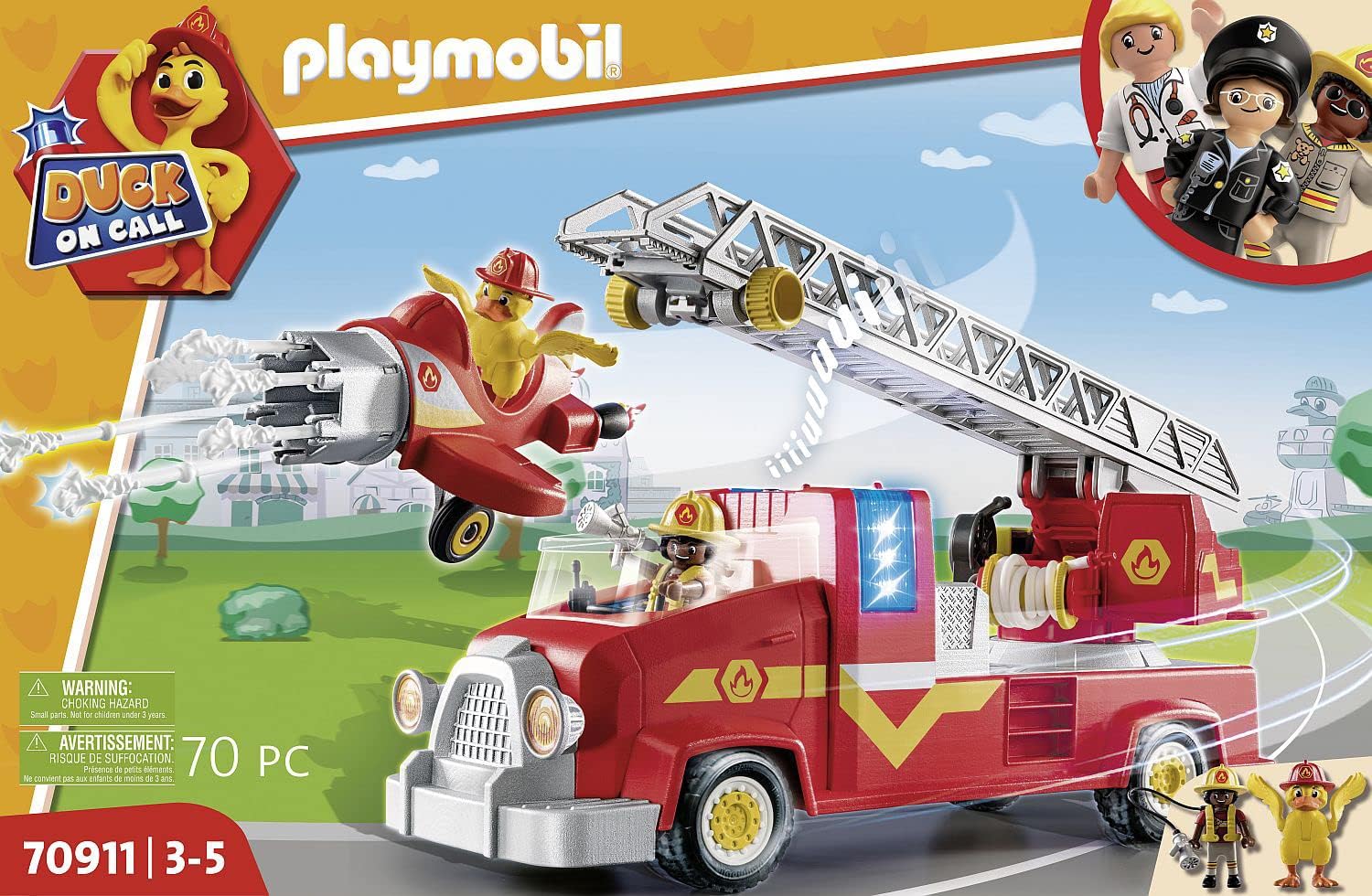 Playmobil Duck On Call – Camión de rescate de incendios