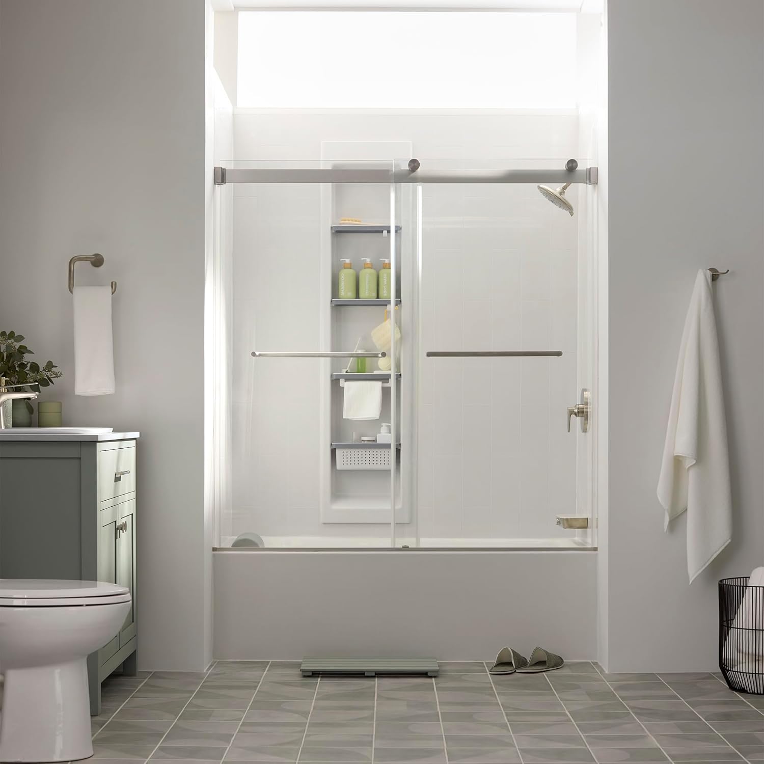 American Standard 7061210.295 Aspirations – Gancho doble para bata, níquel cepillado