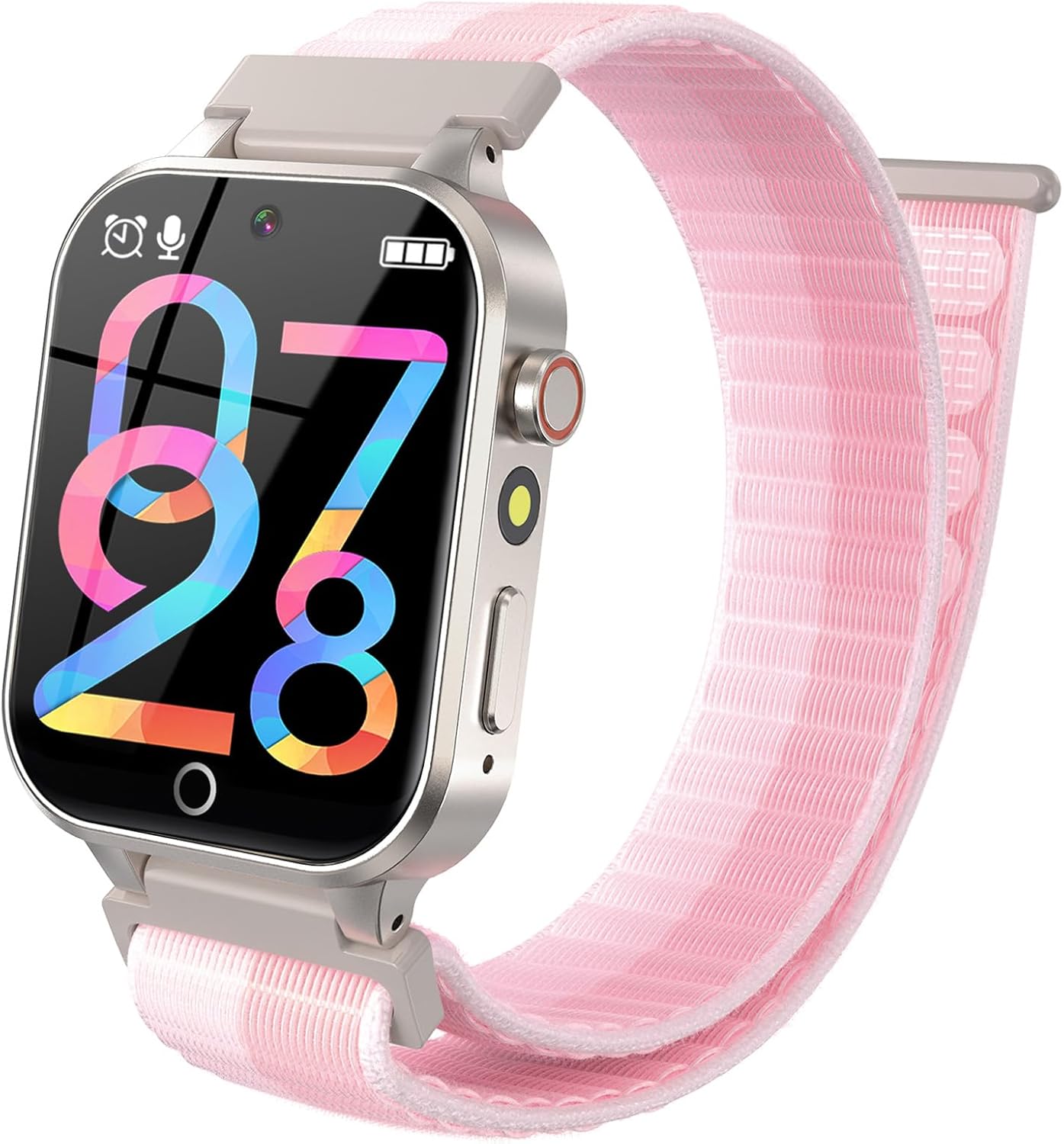 Reloj inteligente para niños con 26 juegos de rompecabezas, cámara, reproductor de música, seguimiento, podómetro, linterna de 1224 horas, juguetes