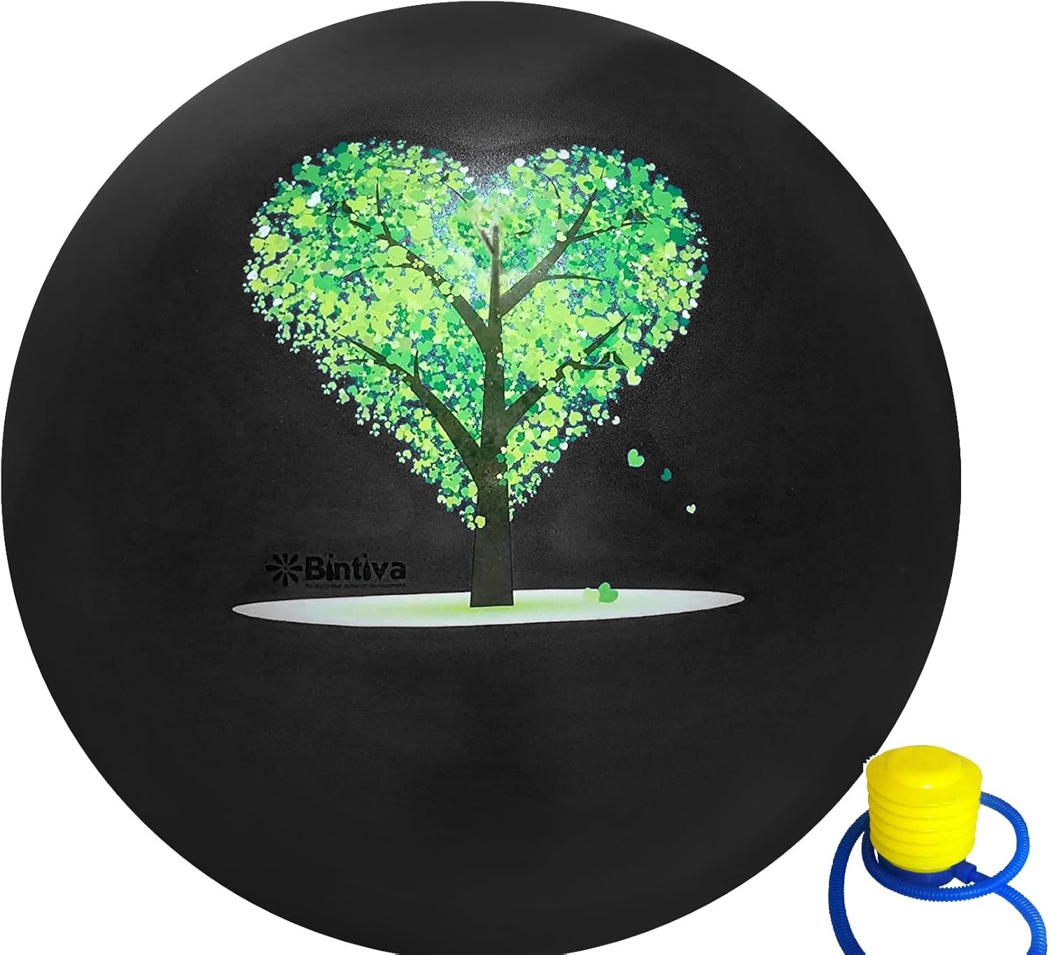 bintiva Pelota de ejercicio con arena en el interior, no se enrolla, pelota de equilibrio de yoga, pelota suiza pesada