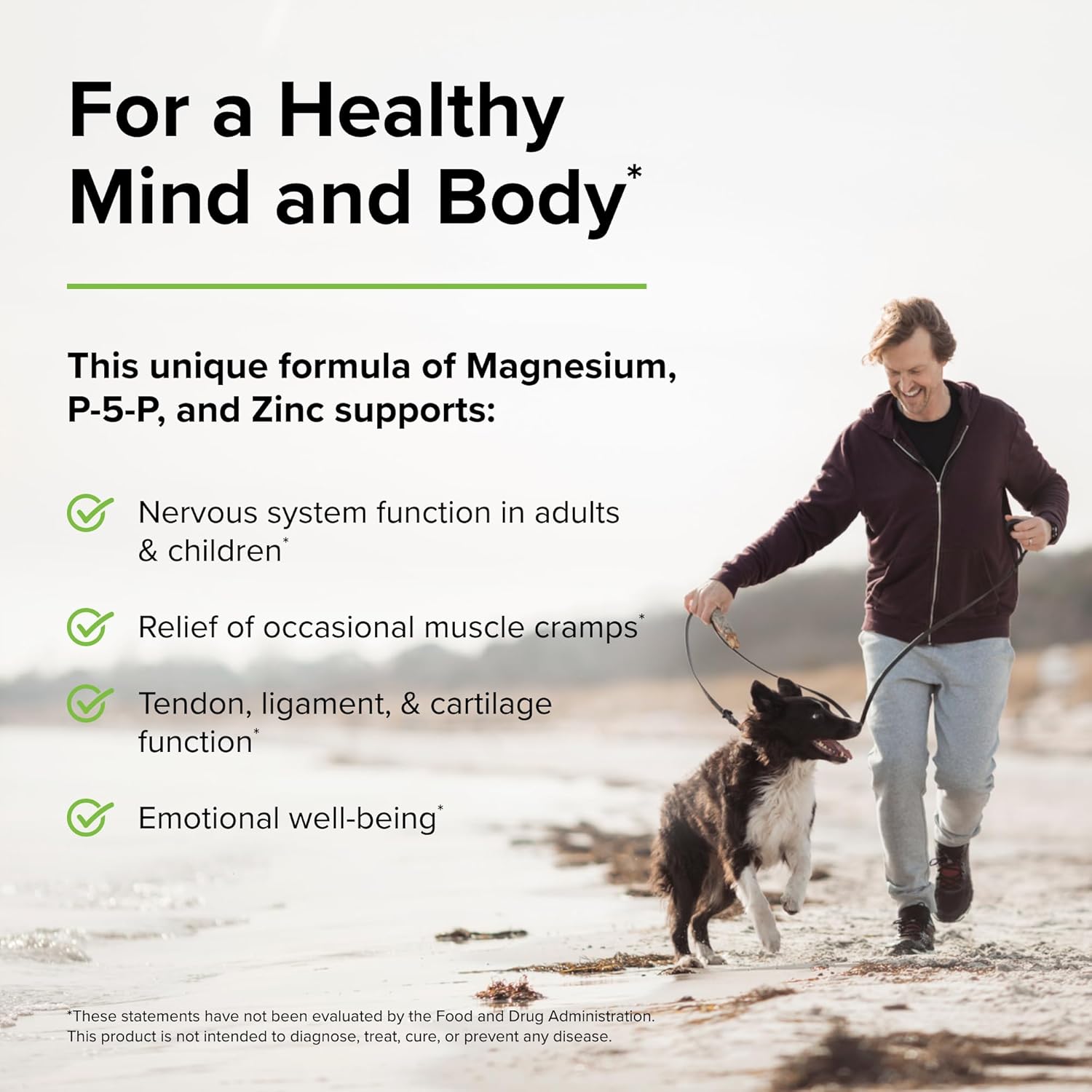 Terry Naturally Complejo de magnesio BioActive – 120 cápsulas, paquete de 2 – con vitamina B6 y zinc – Sin OMG, vegano, sin gluten, Kosher – 240