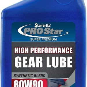 STAR BRITE Aceite de engranajes de unidad inferior de mezcla sintética 80W90 Marine  Aceite de engranajes de alta viscosidad para motores fuera de STAR BRITE Aceite de engranajes de unidad inferior de mezcla sintética 80W90 Marine  Aceite de engranajes de alta viscosidad para motores fuera de