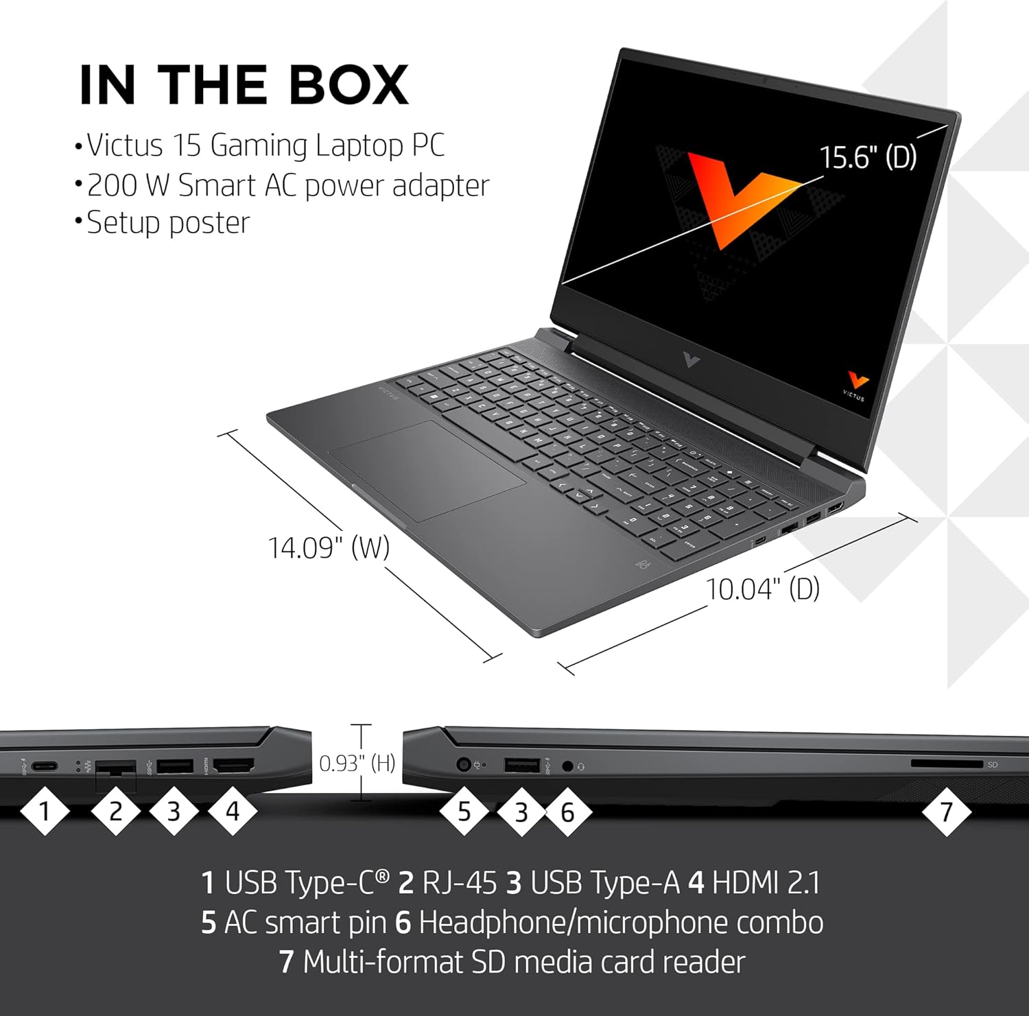 Portátil Victus 15, pantalla FHD IPS de 144 Hz, tiempo de respuesta de 9 ms, Intel Core i7-13700H, 16 GB RAM, SSD de 512 GB, GPU NVIDIA GeForce RTX