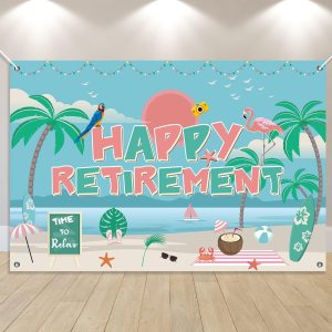 5 carteles con texto en inglés “Hawaii Luau Happy Retirement” de 3 pies para fiesta de jubilación, decoración tropical de feliz jubilación, cabina 5 carteles con texto en inglés “Hawaii Luau Happy Retirement” de 3 pies para fiesta de jubilación, decoración tropical de feliz jubilación, cabina