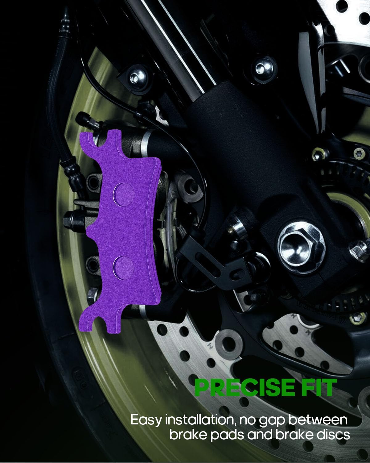 SCITOO Pastillas de freno de fibra de carbono aptas para 02-06 para Polaris Magnum, 2007-2008 10-11 para Polaris Scrambler, 02-08 para Polaris