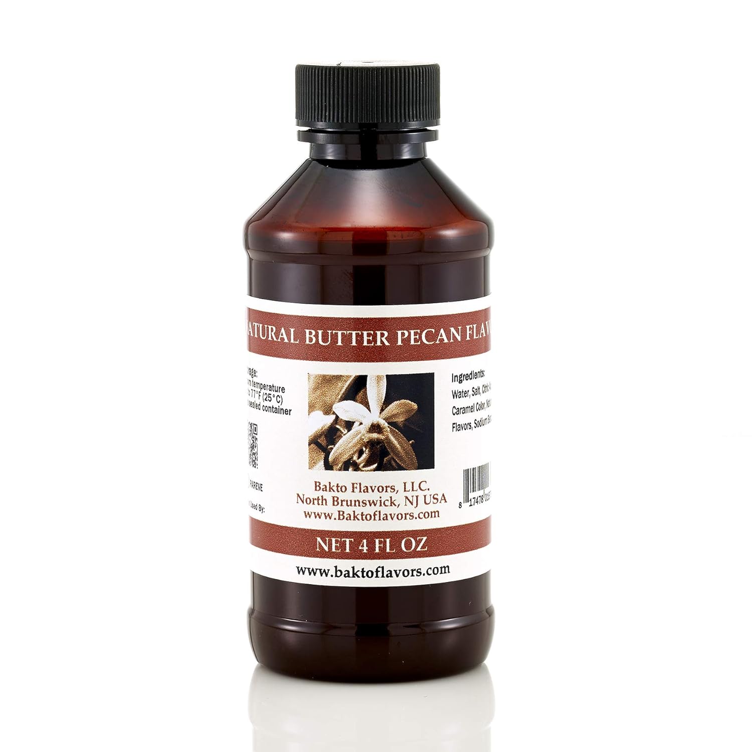 Bakto Flavors Mantequilla natural sabor a nuez – 4 onzas líquidas