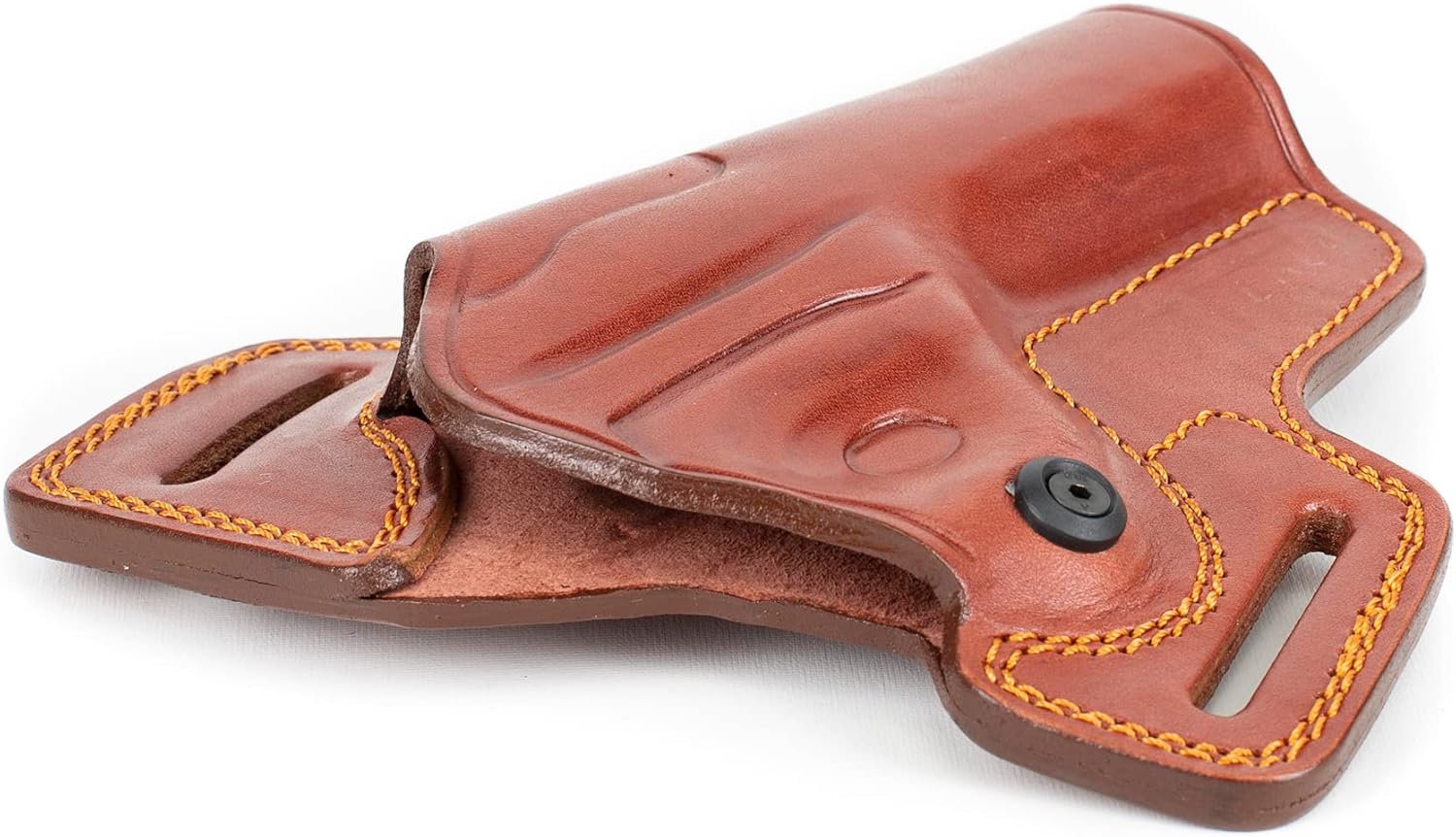 Para Ruger Mark IV Lite 2245 Combat Master Owb Funda de cuero para pistola de cinturón