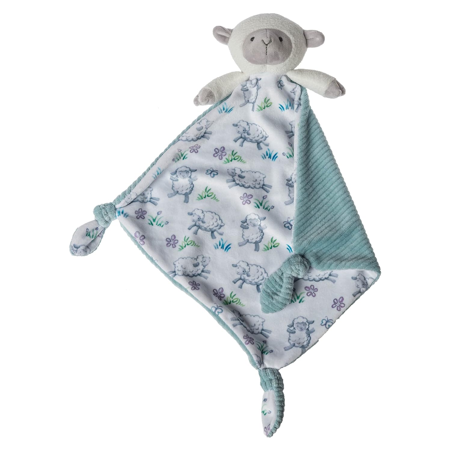 Mary Meyer Little Knottie Lovey – Manta de seguridad, 10 x 10 pulgadas, cordero, (43204)