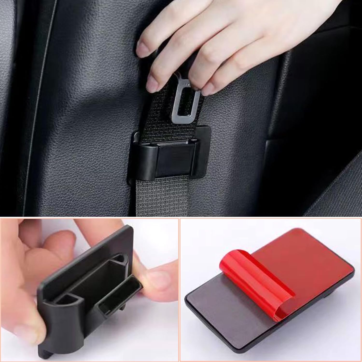Clip de hebilla para cinturón de seguridad de automóvil, soporte de hebilla de cinturón de seguridad automático, ajustador organizador de asiento de