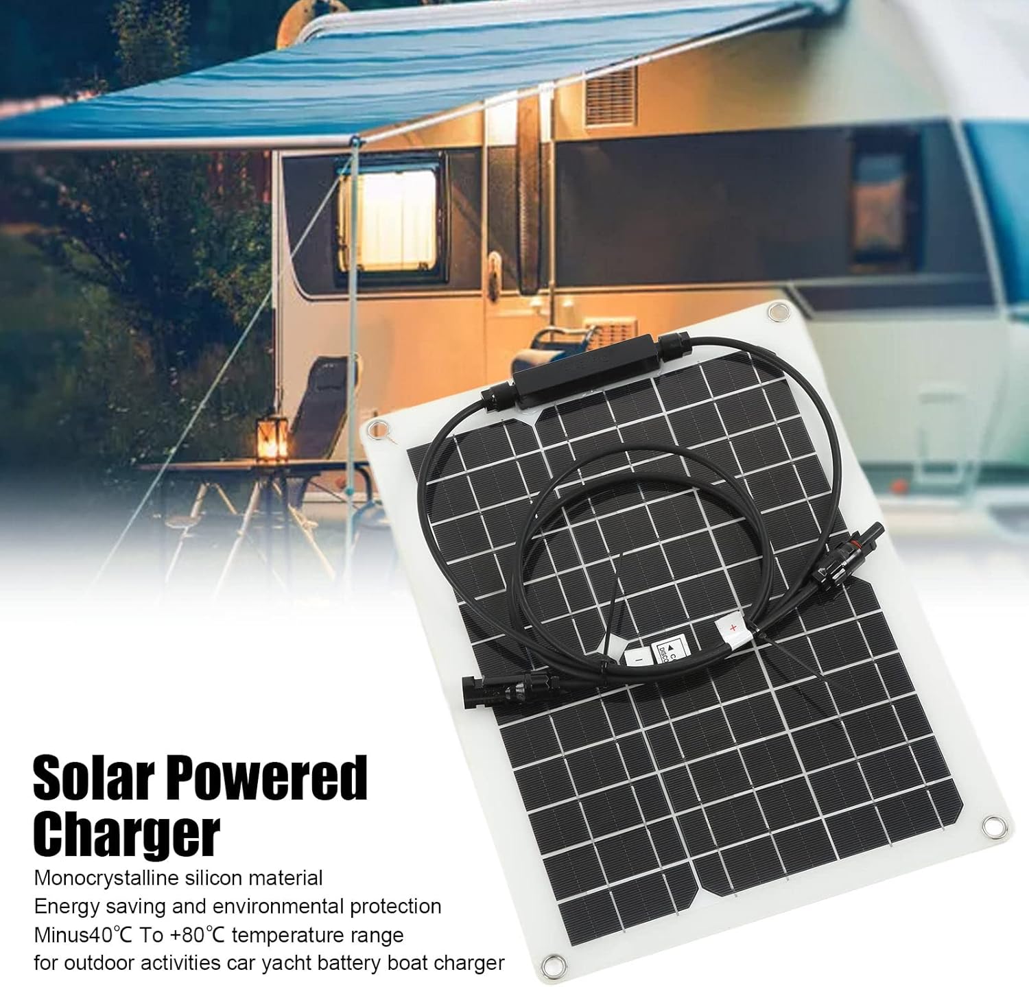 Paneles solares portátiles 30 W 18 V monocristalino silicio panel solar cargador para aventuras al aire libre camping necesidades de energía de