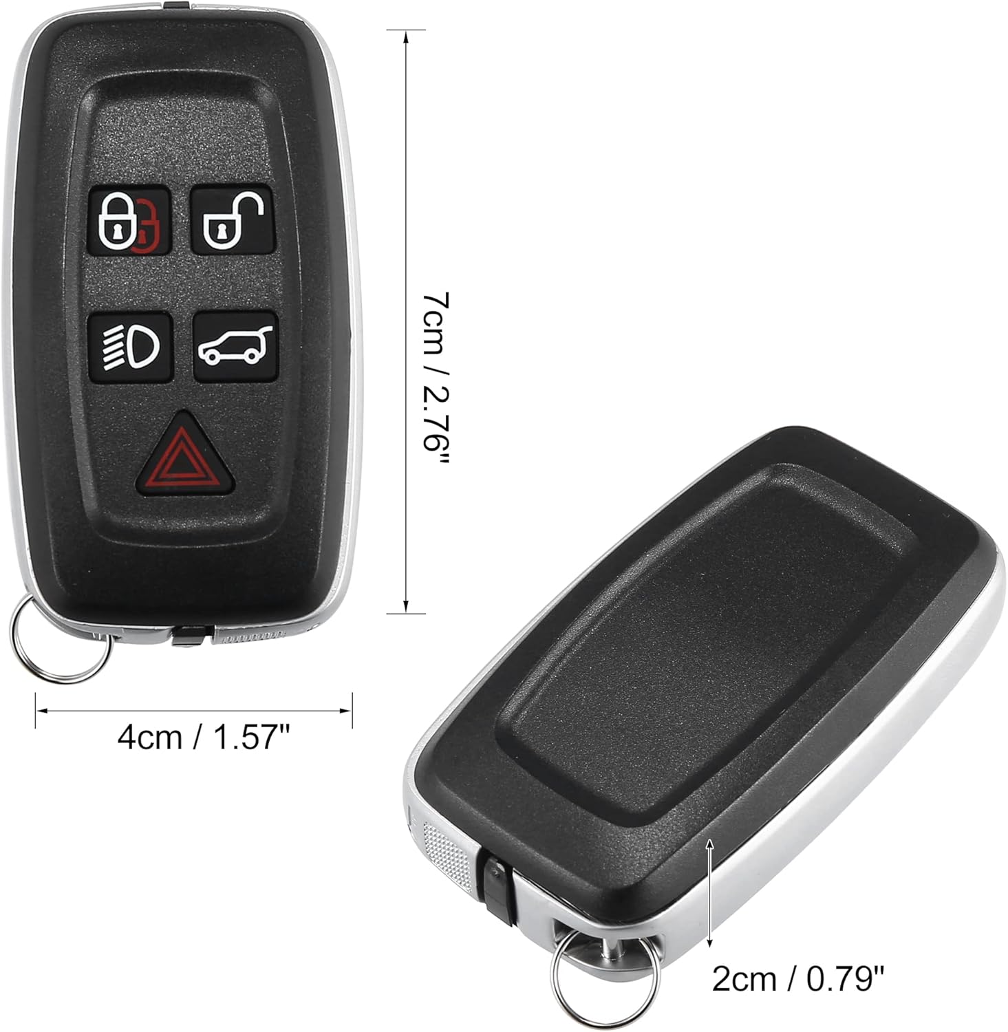 X AUTOHAUX 2 piezas de repuesto para llave de automóvil sin llave para Land Rover LR4 Sport 2010 2011 2012 2013 2014 2015