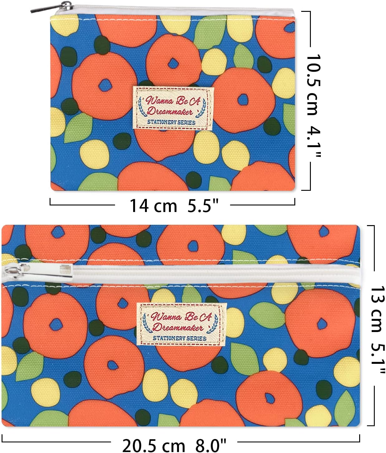 Estuche para lápices de gran capacidad con capacidad para 60 lápices o 50 bolígrafos, estuche multifuncional suave y estético con organizador de