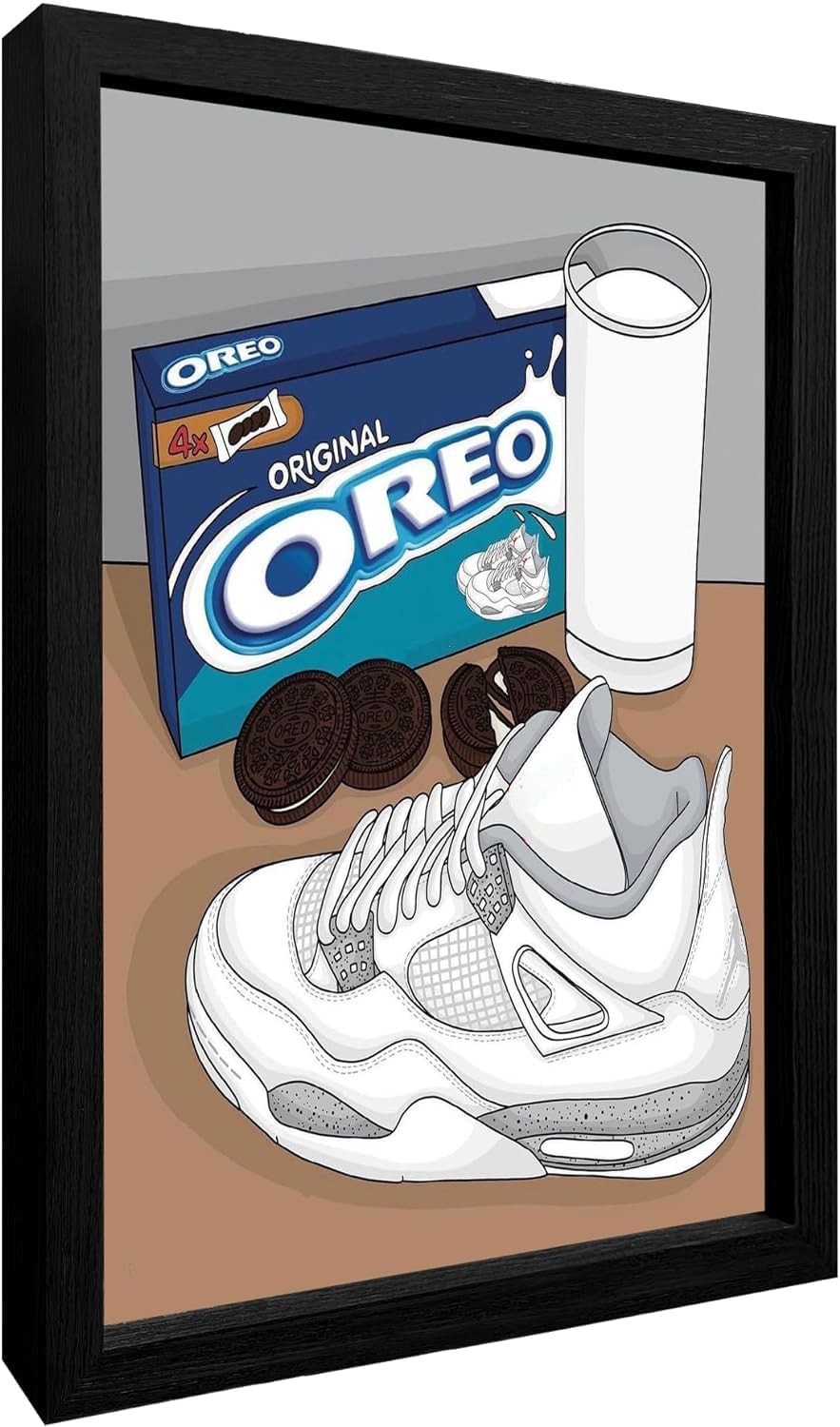 jenesaisquoi (12 x 16 pulgadas – AJ Art Wall, póster de tenis – Decoración de habitación Hypebeast, marco de póster de Michael Jordan, arte de