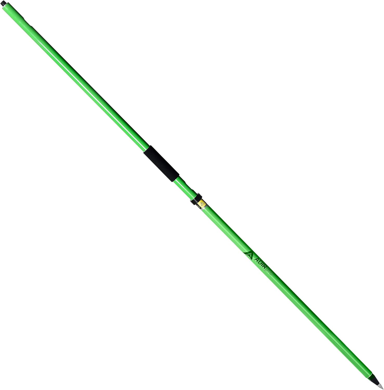 Adir – Bípode de aluminio con cabeza de tornillo de pulgar (amarillo) y barra de aluminio AdirPro GPS Rover (verde)