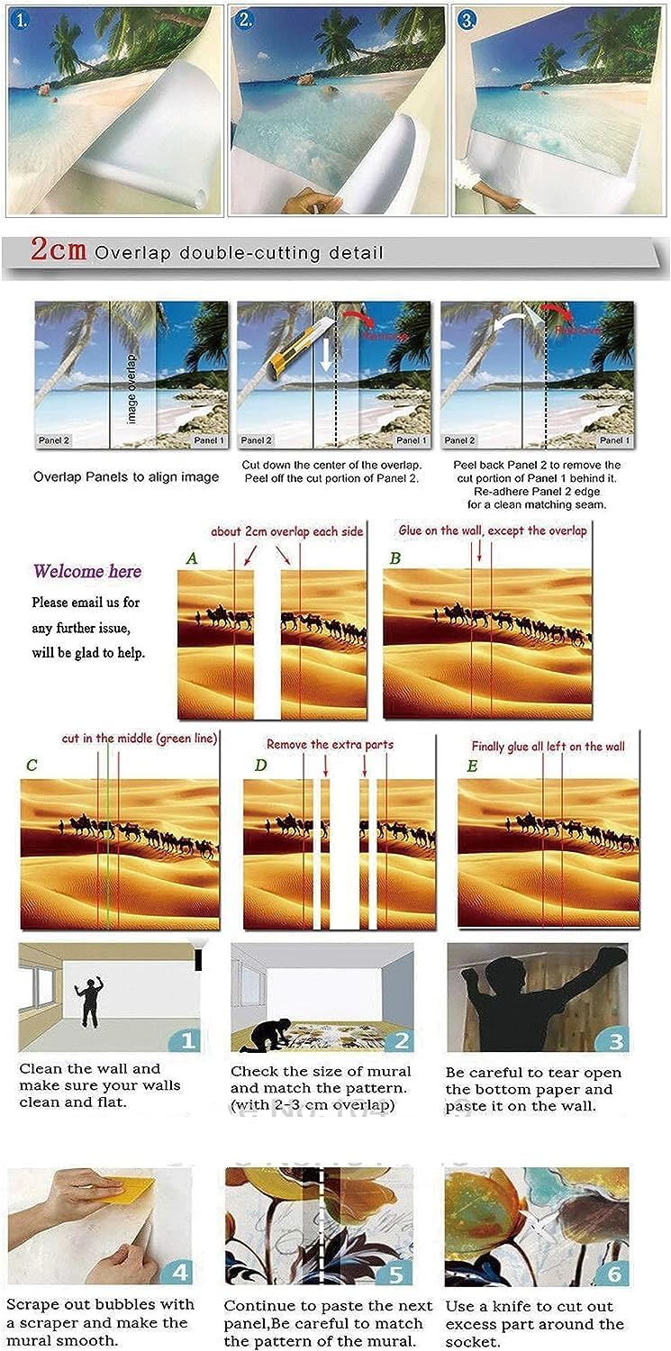 Papel tapiz de campo de trigo dorado, nubes blancas cielo, mural de pared grande 3D, autoadhesivo extraíble para despegar y pegar, calcomanía de