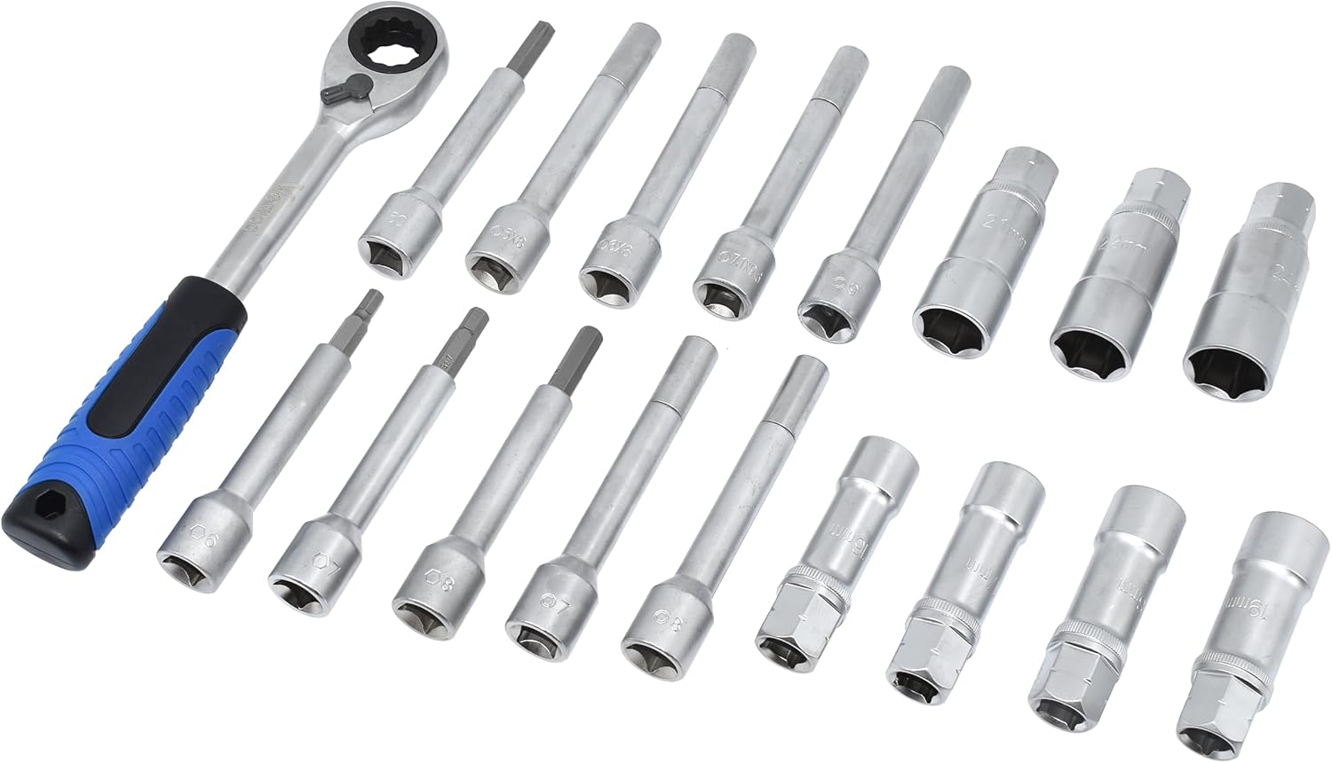 Kit de 18 piezas de herramientas de extracción de tuercas de amortiguador de amortiguador de suspensión de 12 pulgada, juego de herramientas de
