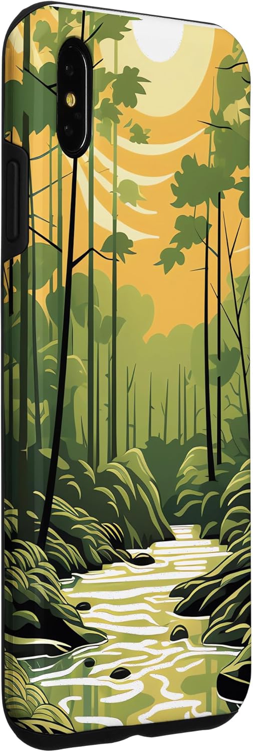 iPhone XS Max Bamboo Brilliance A Symphony of Forest Colors Case