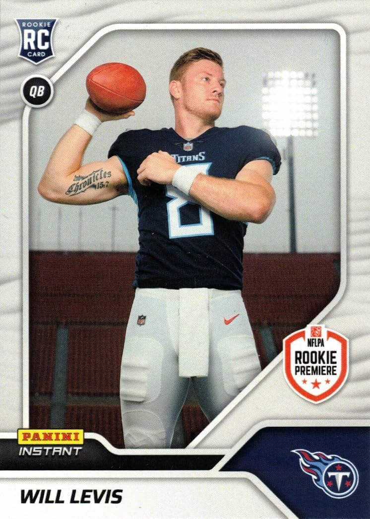 2023 Panini Instant Football #43 Will Levis Rookie Card Titans – Only 1,061 made!