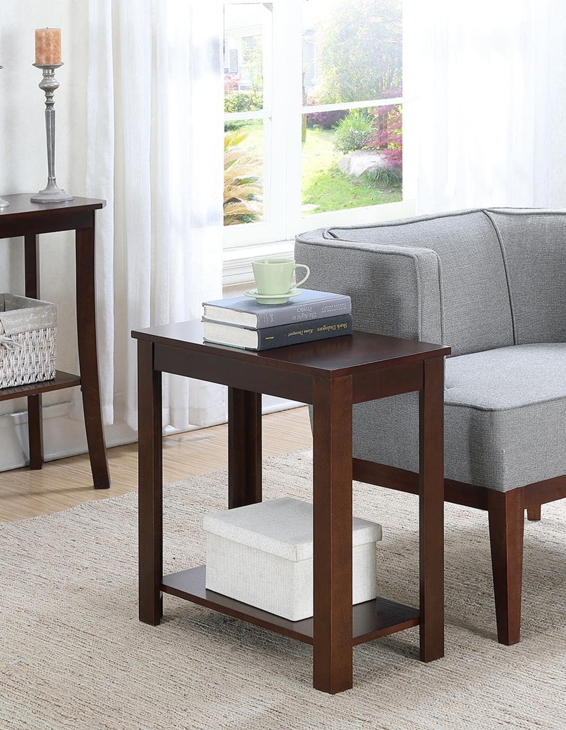 Convenience Concepts Designs2Go Baja – Mesa auxiliar para silla, color espresso
