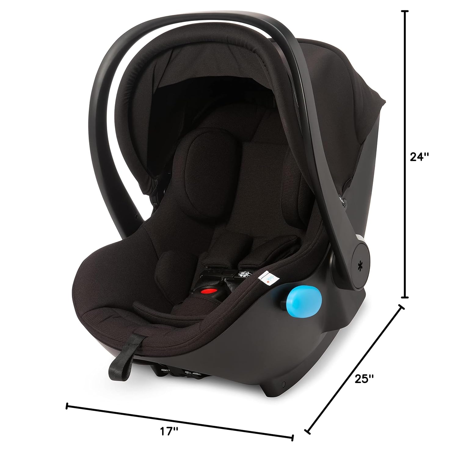 Clek Liingo – Asiento de automóvil infantil sin base con sistema de soporte para recién nacido, sistema de cierre con liberación con una sola mano,