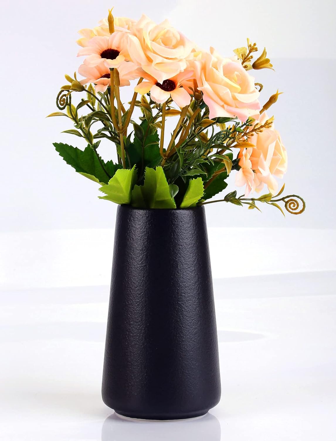 Jarrón simple para flores y plantas, jarrones mate para estante de mesa moderno, decoración del hogar, decoración bohemia de boda, jarrón de