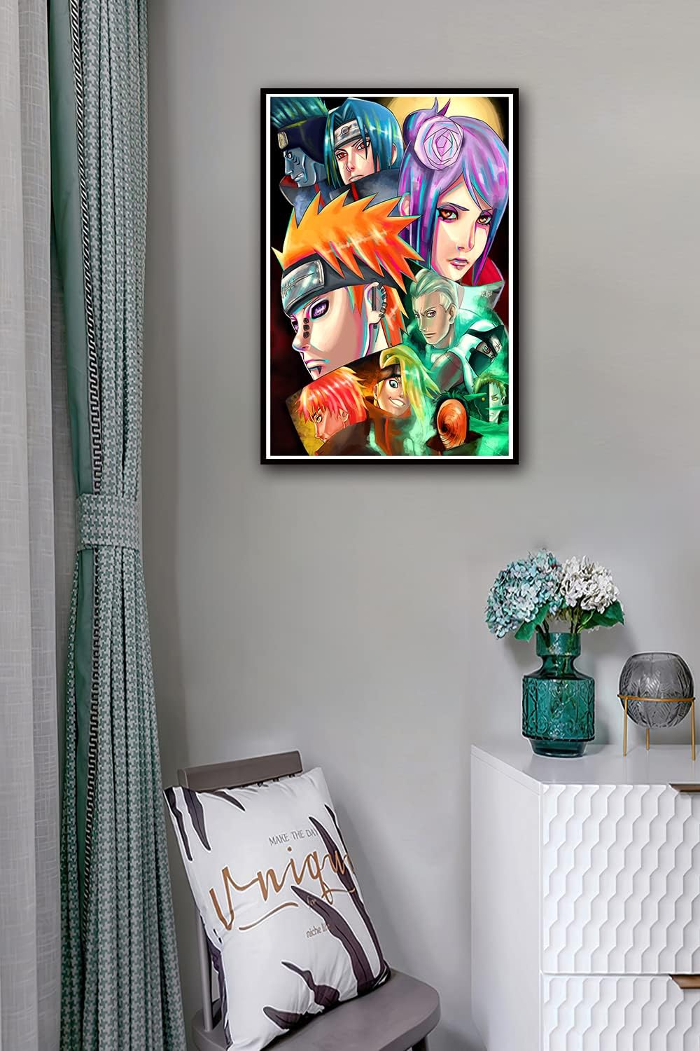 MinHua Akatsuki – Póster de organización de anime japonés, arte de pared para sala de estar, dormitorio, decoración de pared, carteles