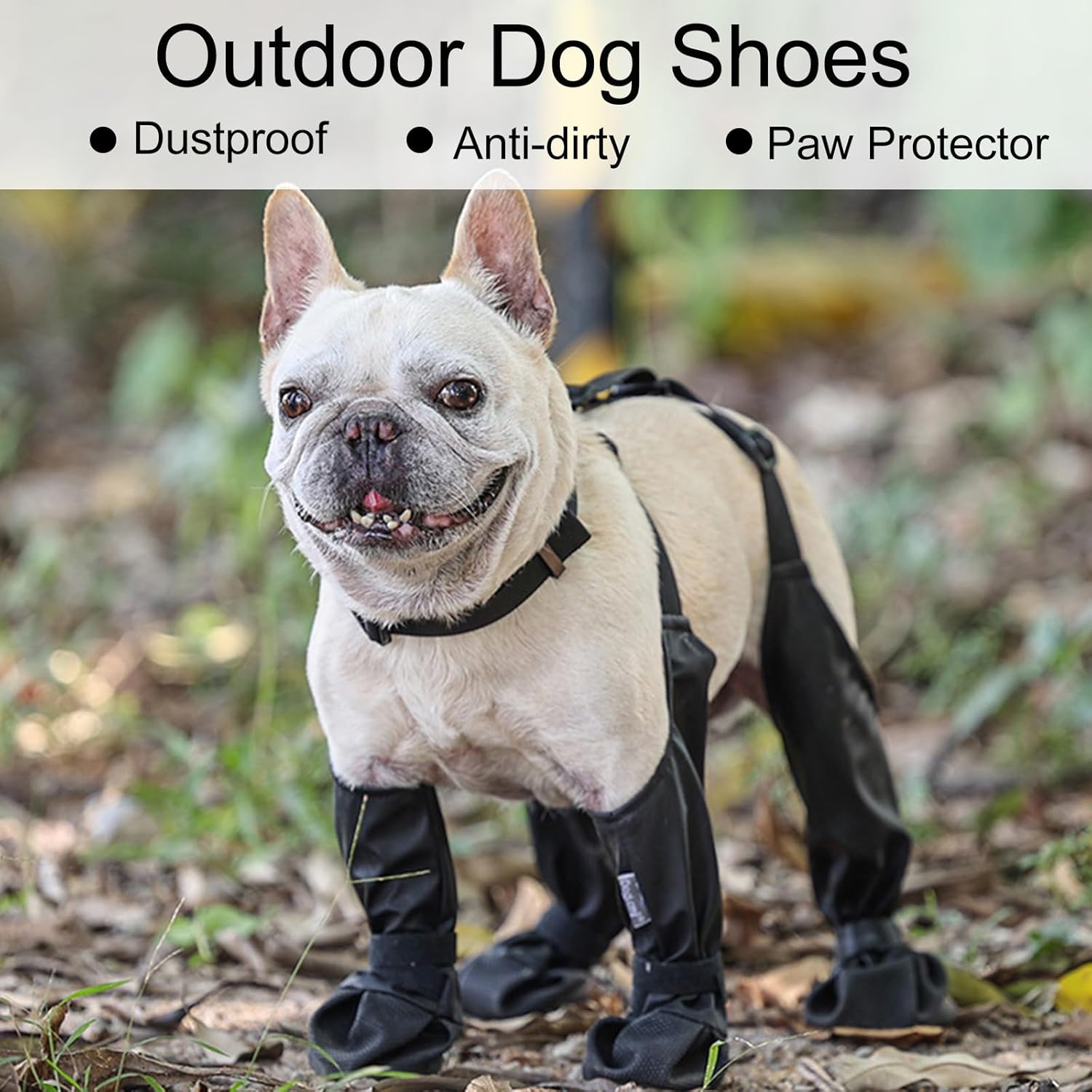 Botas impermeables antideslizantes para perros con suela de goma resistente, protector de patas de mascotas para perros pequeños y medianos, a