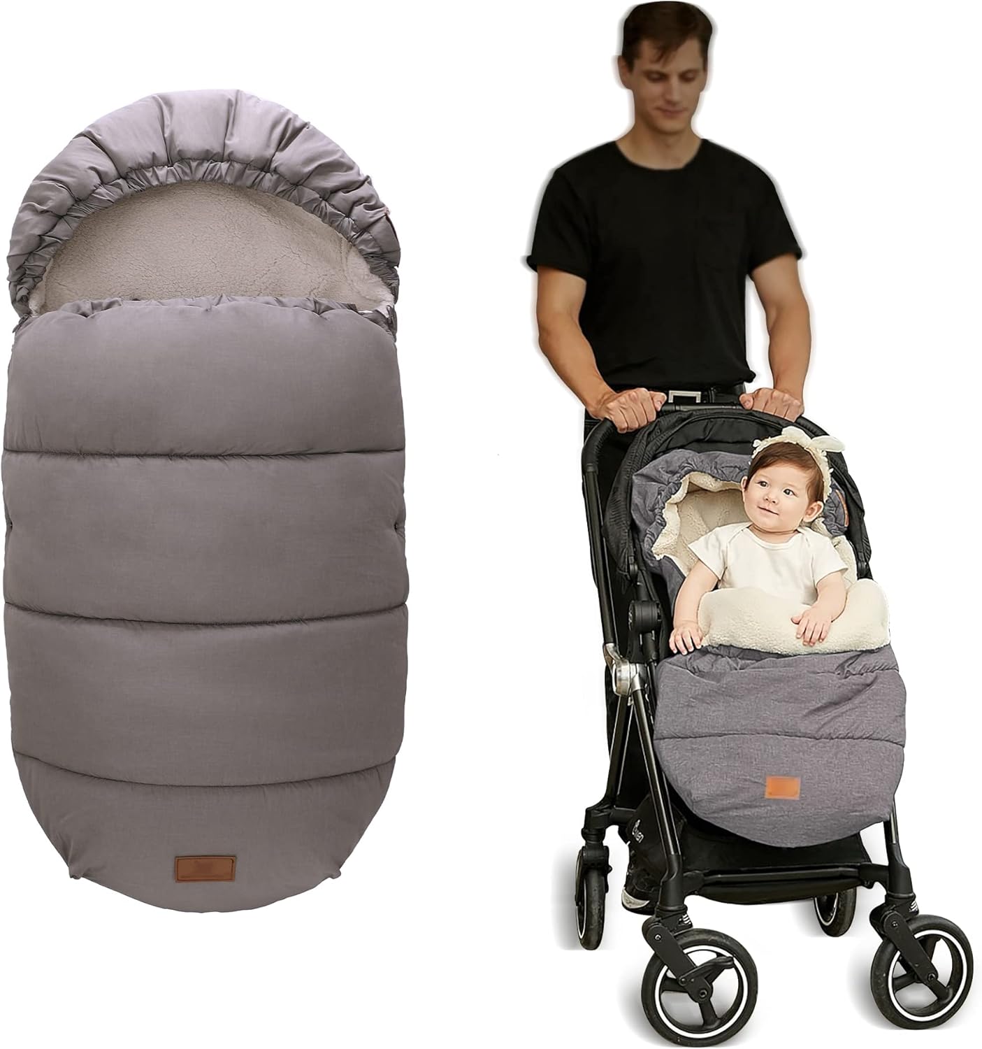 LAT – Saco de dormir para bebé, universal, impermeable, para clima frío, saco de dormir para bebés, saco de dormir para recién nacido, grueso y