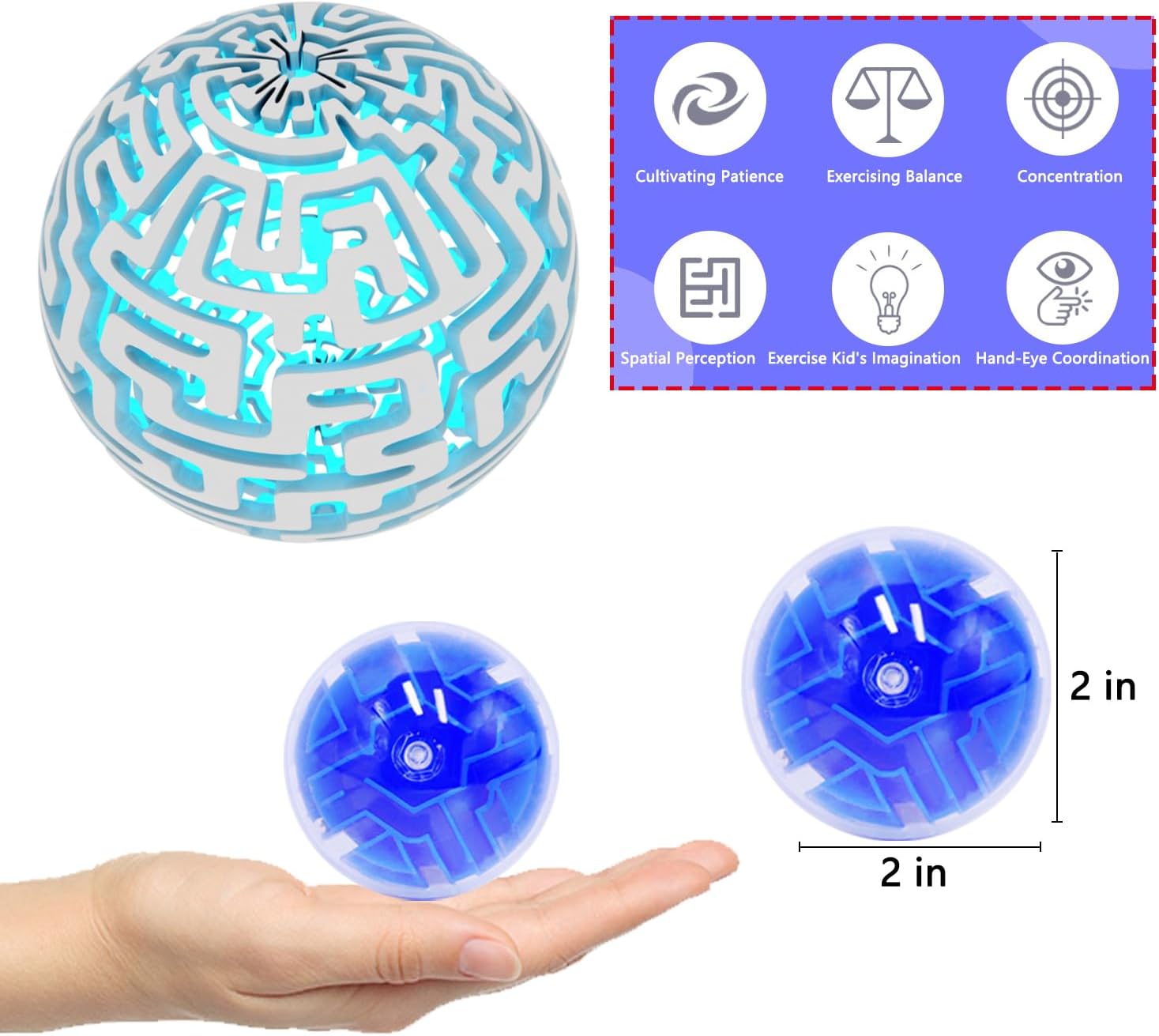 100 piezas de rompecabezas de bolas de rompecabezas a granel, mini bolas de laberinto 3D, rompecabezas, juegos, recuerdos de fiesta para niños de