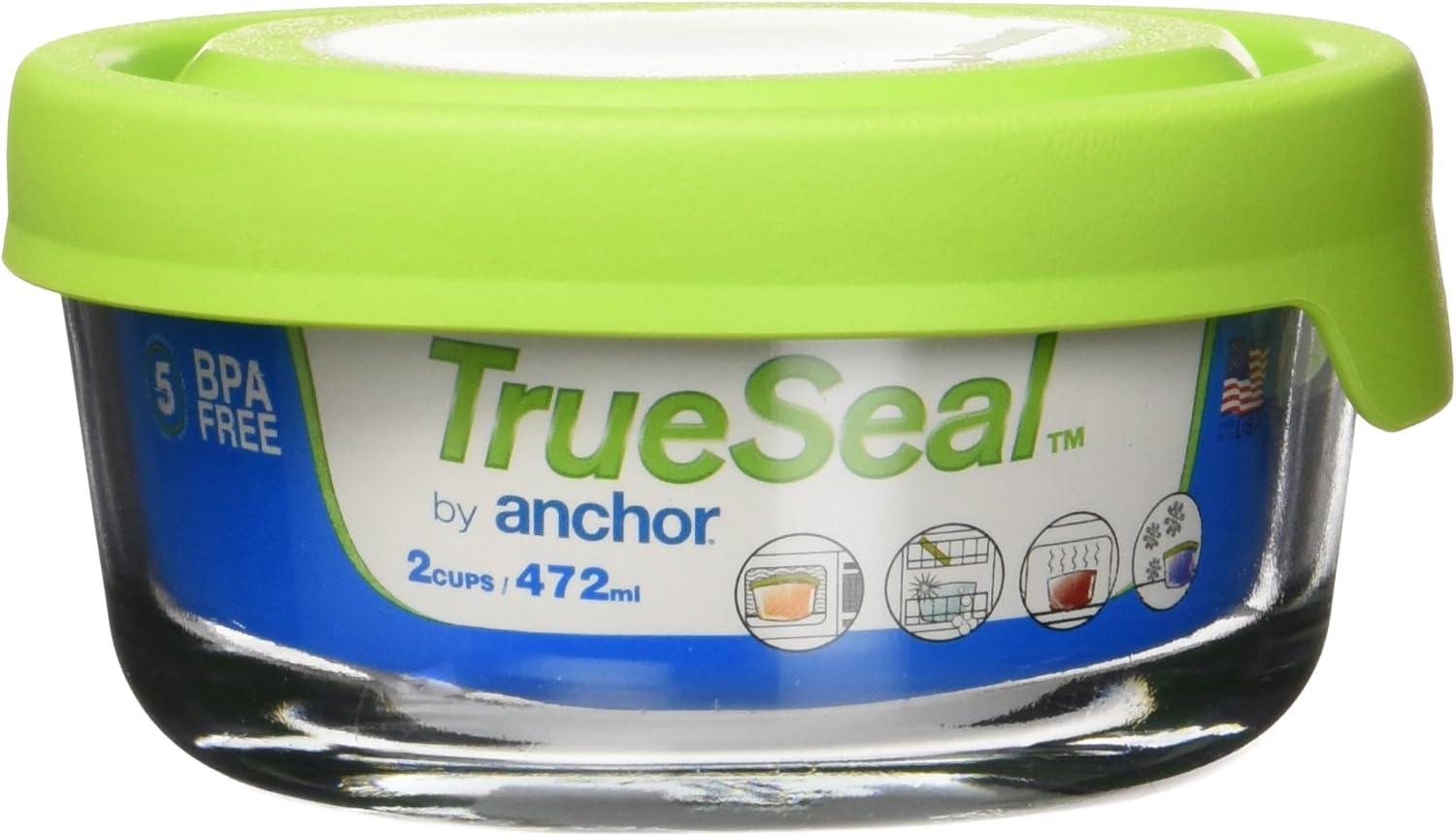 Anchor Hocking 2-c. Recipiente redondo True Seal