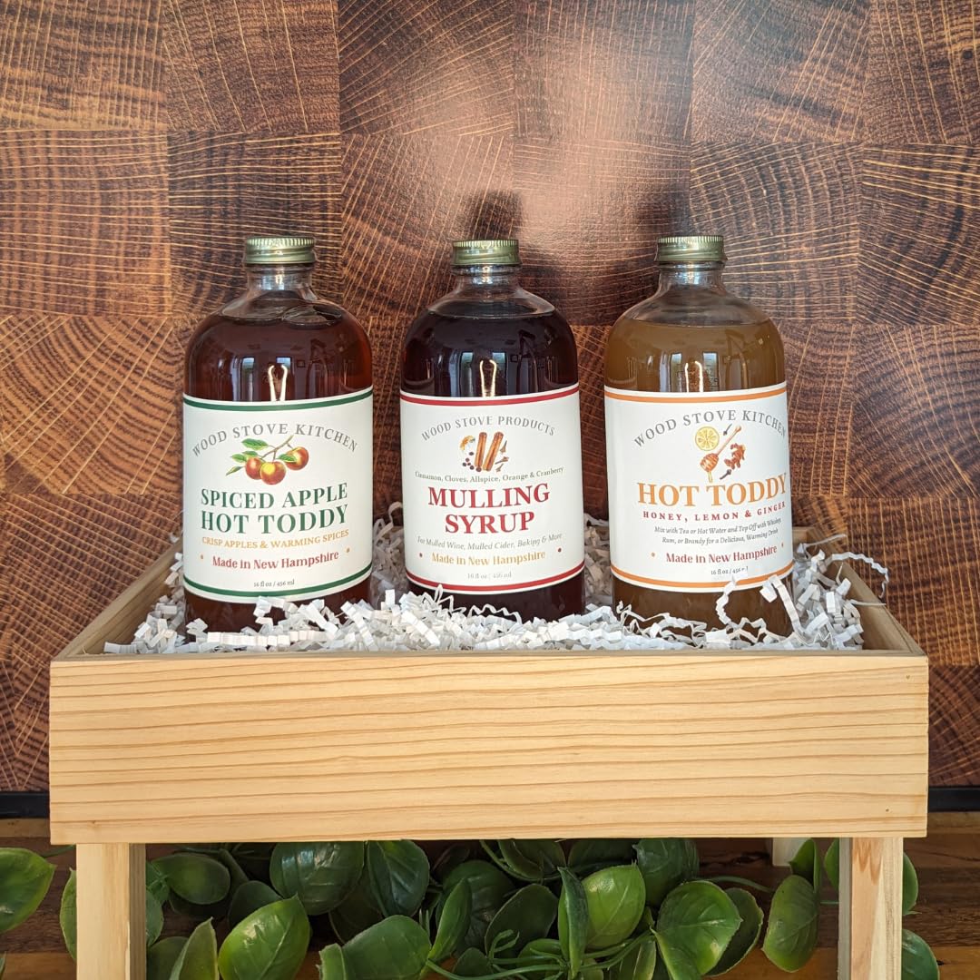 Wood Stove Kitchen – Colección Comfy Cozy – Mezclador Hot Toddy  Jarabe de Mulling  Manzana picante Hot Toddy – Creaciones de cócteles y mocktail