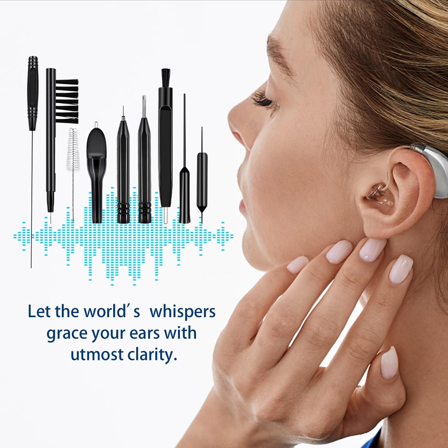 ARRITZ – Kit de limpieza para audífonos de 11 piezas, amplificador auditivo, herramientas de limpieza, audífonos, auriculares, cepillos de limpieza