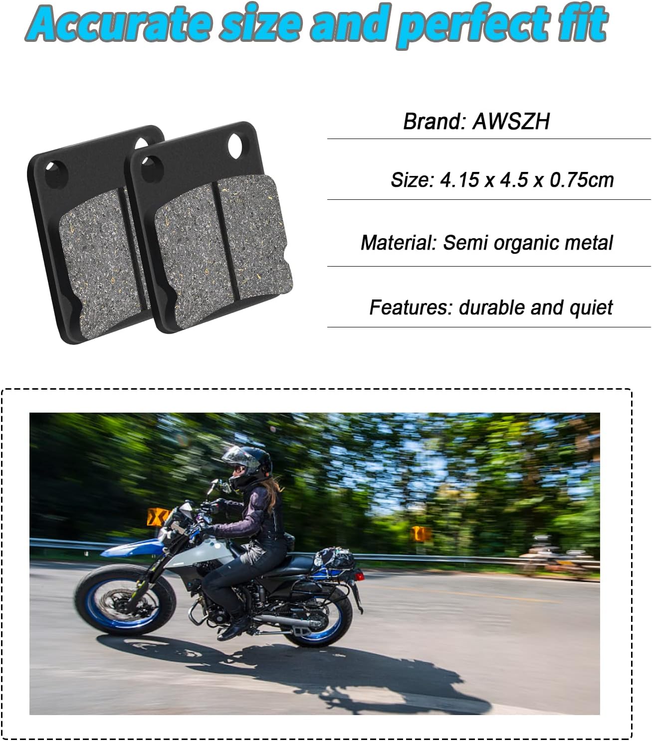 Pastillas de freno FA54 de repuesto para Yamaha YFM400 YFM 400 Kodiak 1999-2006 Grizzly 400 450 YFM450 Wolverine Kodiak Big Bear YFZ350 YFZ350