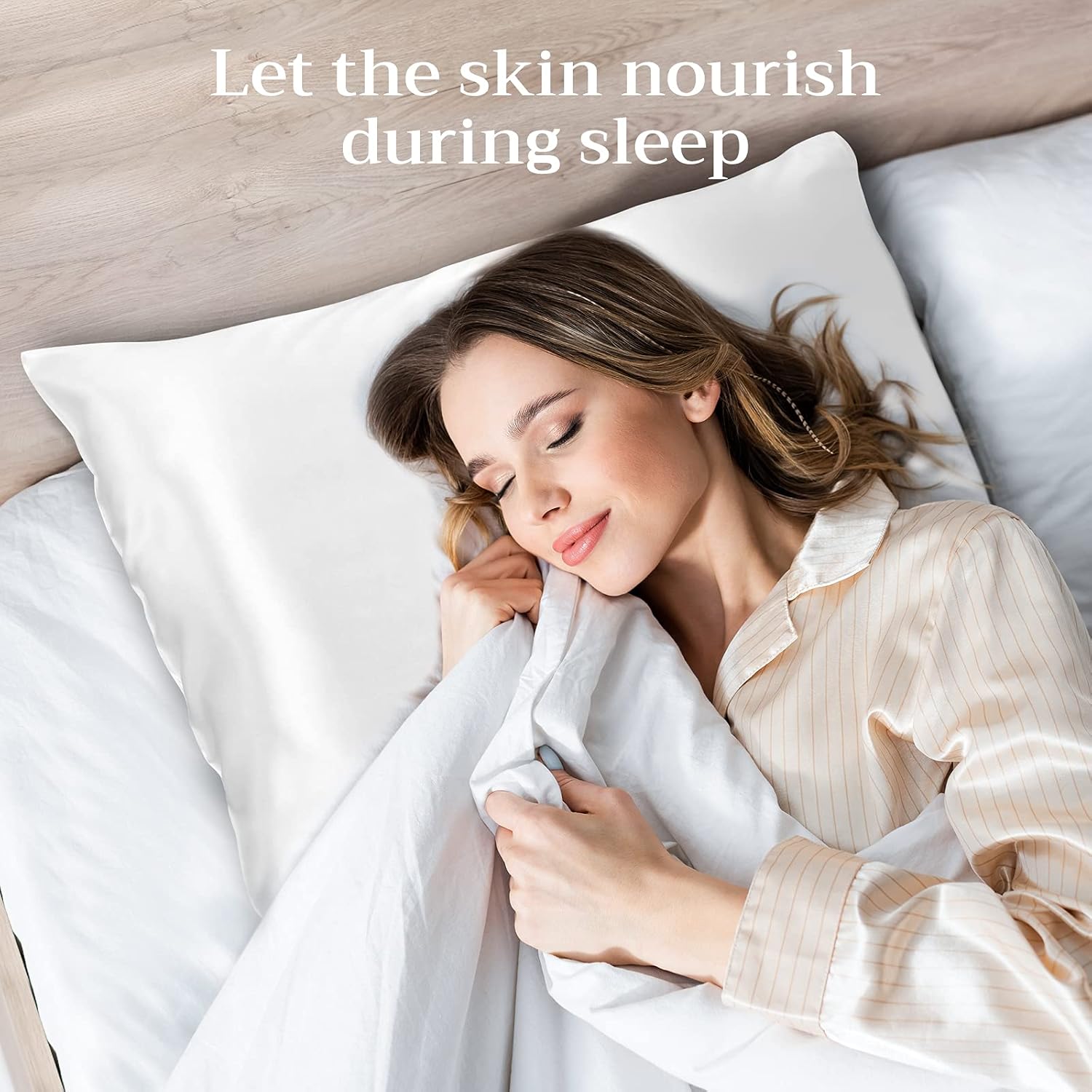 Funda de almohada de seda para cabello y piel, 22 Momme 6A, funda de almohada suave de seda de morera con cremallera oculta, 600 hilos, funda de