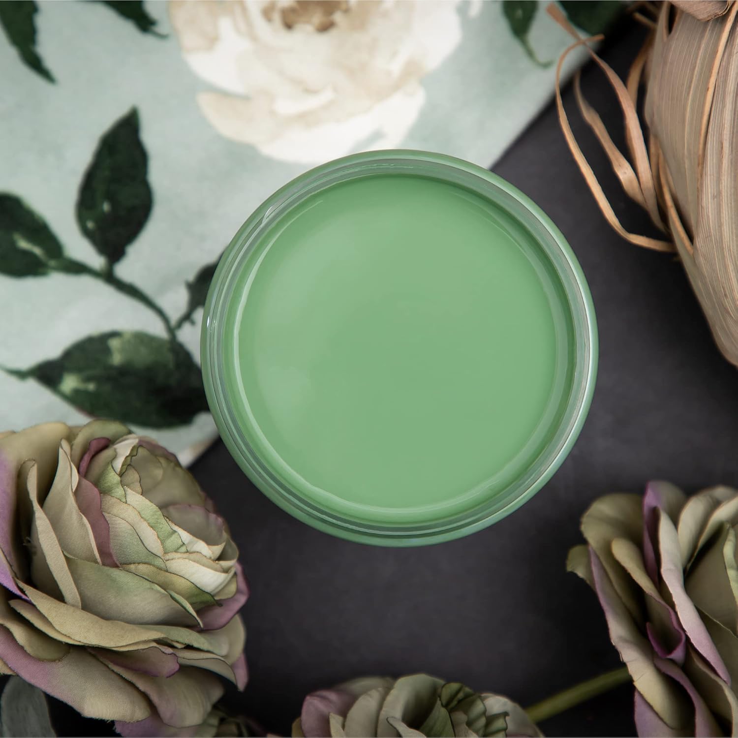 Dixie Belle Paint Company – Pintura con acabado de tiza para muebles, Kudzu (verde), 8 fl oz, pintura mineral color verde natural mate, fabricada en