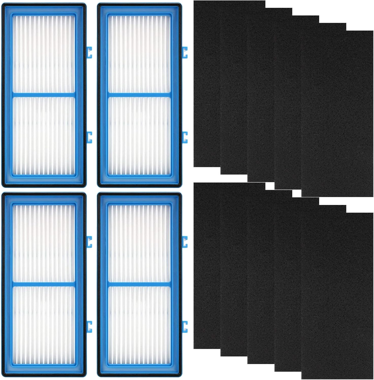Paquete de 8 filtros de repuesto para purificador de aire Holmes AER1 limpieza total de aire (2 filtros de aire HEPA + 6 filtros de refuerzo de