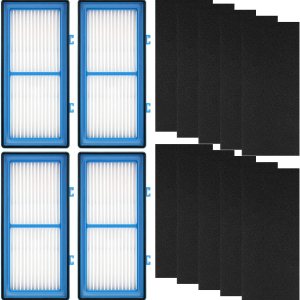 Paquete de 8 filtros de repuesto para purificador de aire Holmes AER1 limpieza total de aire (2 filtros de aire HEPA + 6 filtros de refuerzo de Paquete de 8 filtros de repuesto para purificador de aire Holmes AER1 limpieza total de aire (2 filtros de aire HEPA + 6 filtros de refuerzo de
