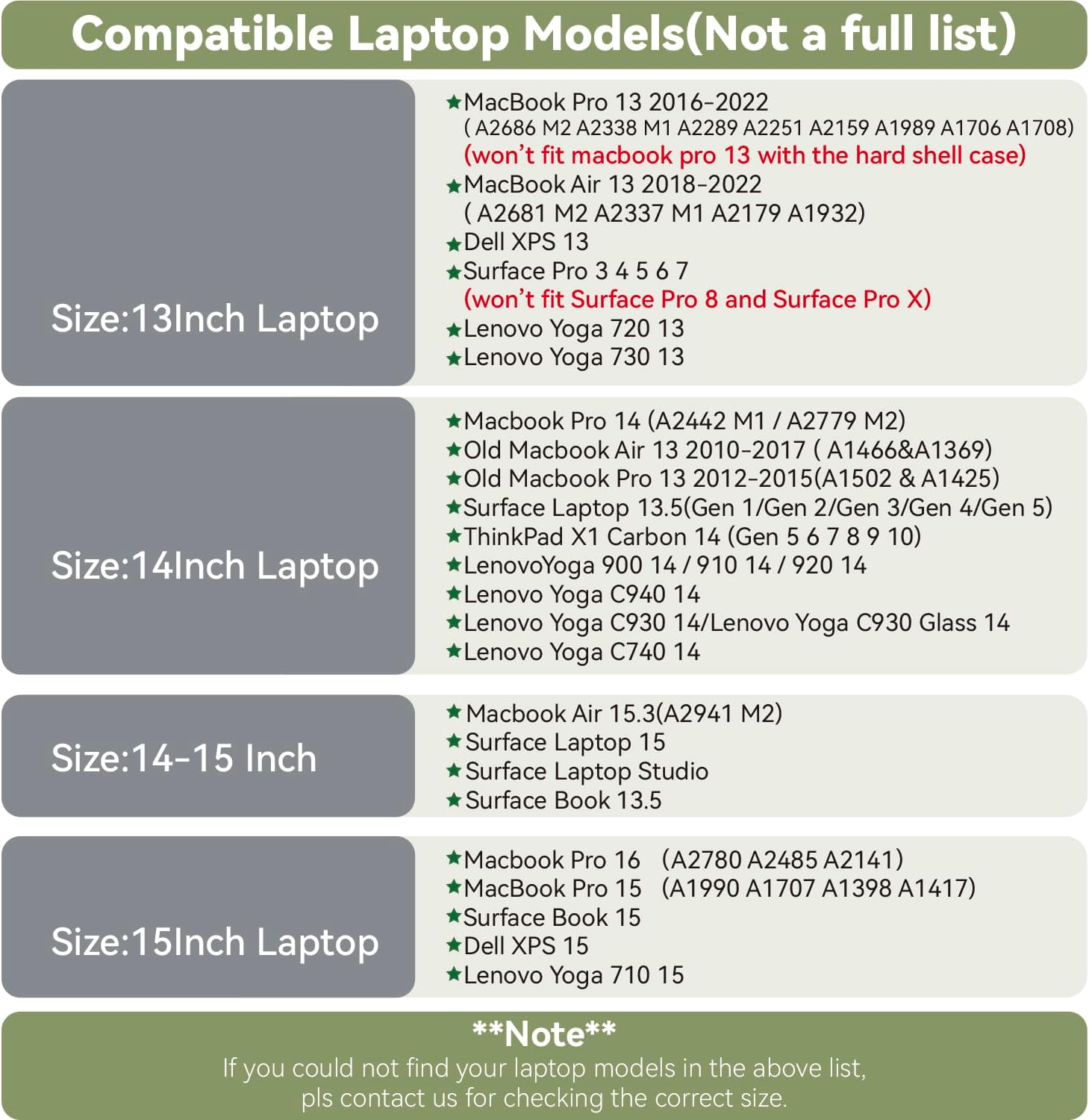 Benfan Funda de piel sintética para laptop de 13 pulgadas, compatible con MacBook Air M2, 13 MacBook Pro M2, Surface Pro 3, 4, 5, 6, 7, Dell XPS 13