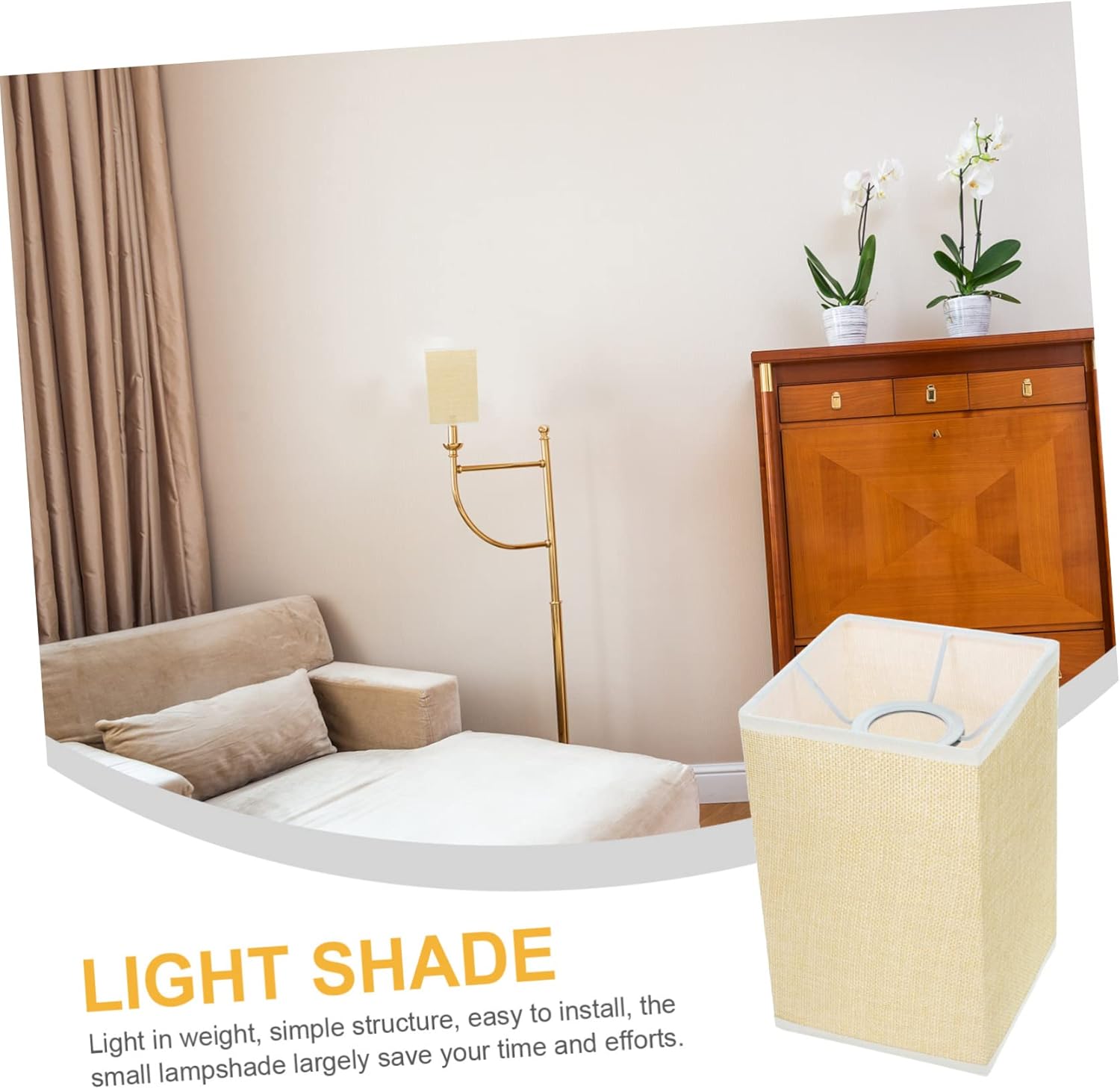 DOITOOL Pantalla de lino Pantalla de lámpara de lino Mini luces colgantes pantallas para lámpara de mesa Lámpara colgante Pantalla de pared Lámpara