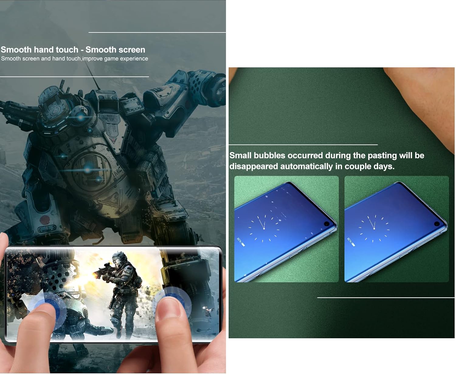 Protector de pantalla frontal flexible para Motorola Moto G 5G 6.7 “Película de hidrogel 3D transparente TPU sensible al tacto Desbloqueo de huellas