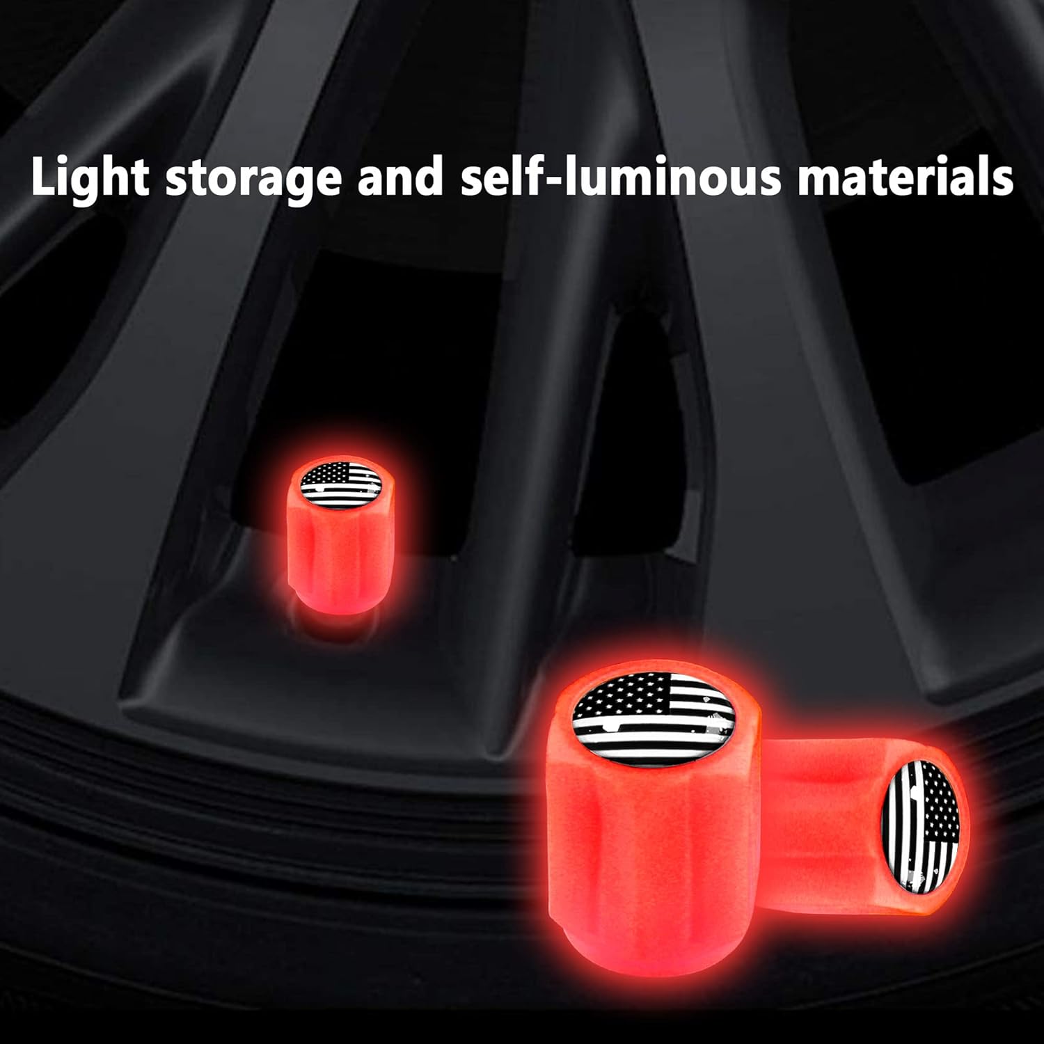 16 tapones fluorescentes para válvulas de neumáticos, accesorios de decoración universales para automóvilSUVbicicletacamionesmotocicletas,regalos