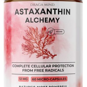 Astaxantina natural 12 mg (60 cápsulas vegetarianas) – Extraída de microalgas Astaxantina natural 12 mg (60 cápsulas vegetarianas) – Extraída de microalgas