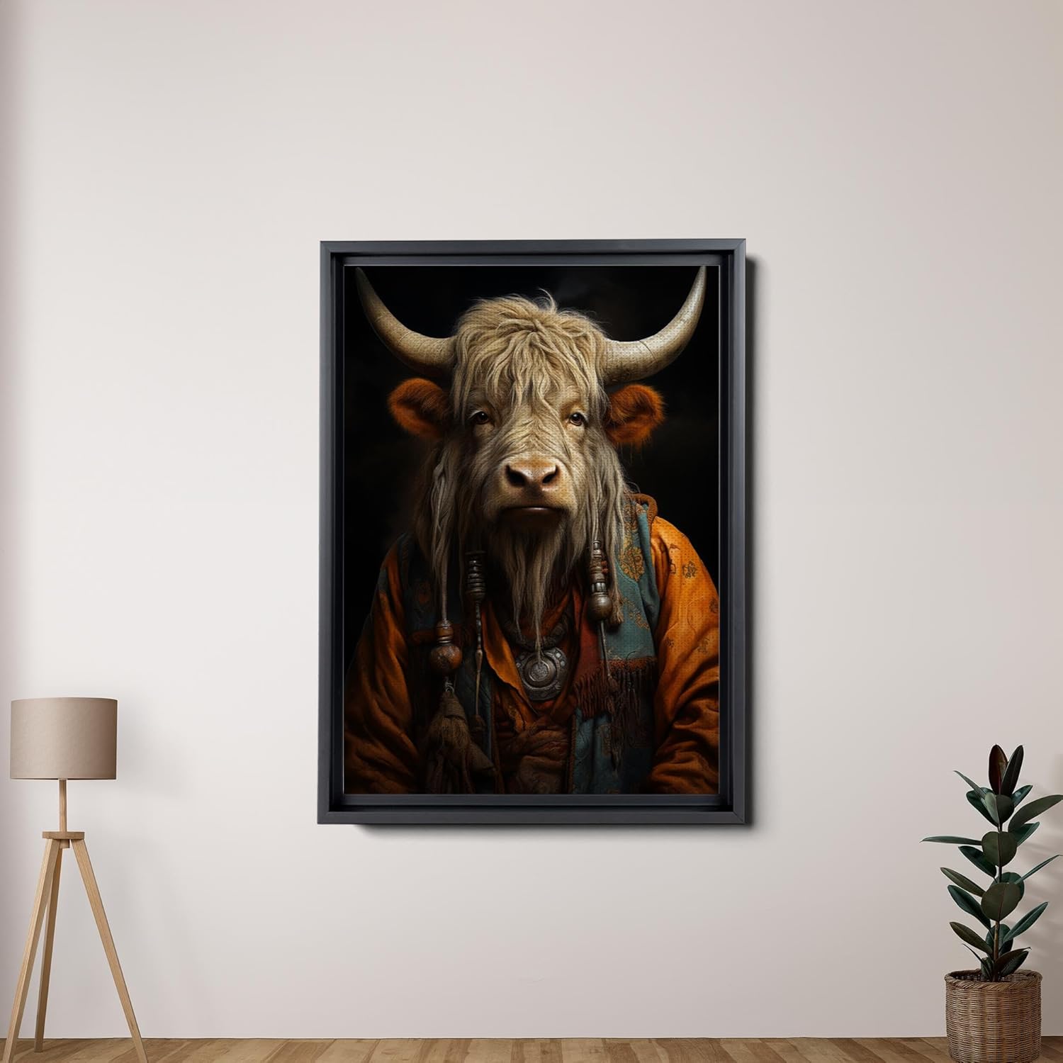 printable wall art, aesthetic room decor, fireplace mantel art, nursery wall decor, yak printing art, yak