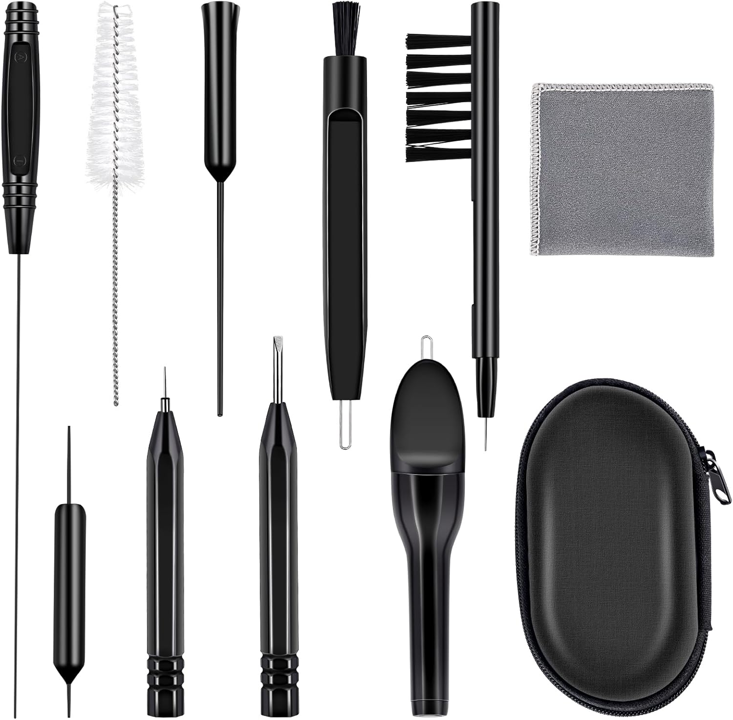 ARRITZ – Kit de limpieza para audífonos de 11 piezas, amplificador auditivo, herramientas de limpieza, audífonos, auriculares, cepillos de limpieza
