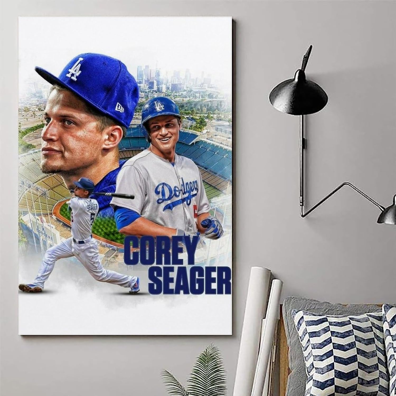 FitNxt Corey Seager – Póster de baloncesto decorativo para pared, pintura en lienzo, regalo, sala de estar, decoración de dormitorio, obras de arte